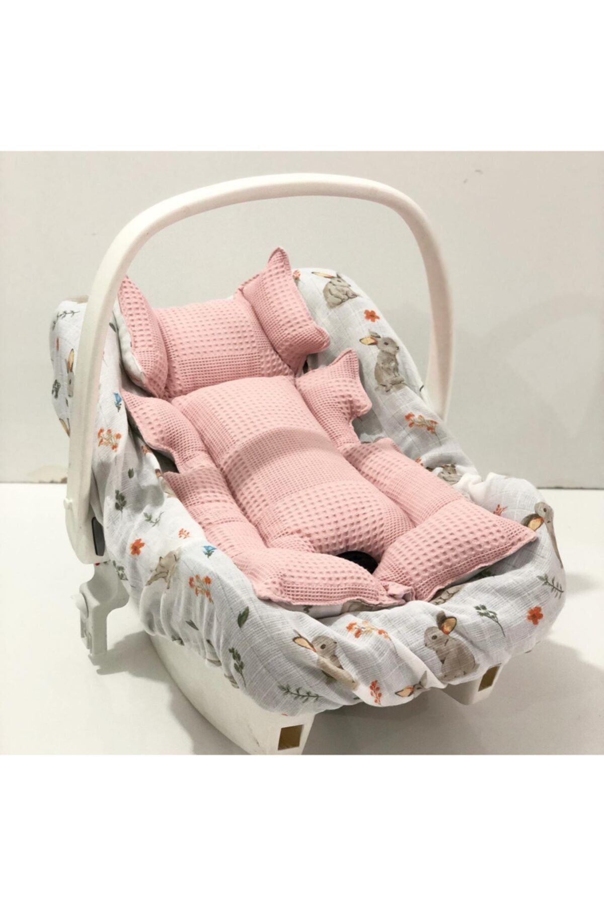 Babycitytr %100 Pamuk Çok Amaçlı Çift Katlı Müslin Puset Örtüsü & Minderi & Kılıfı fotoğrafı 3 (önizleme)