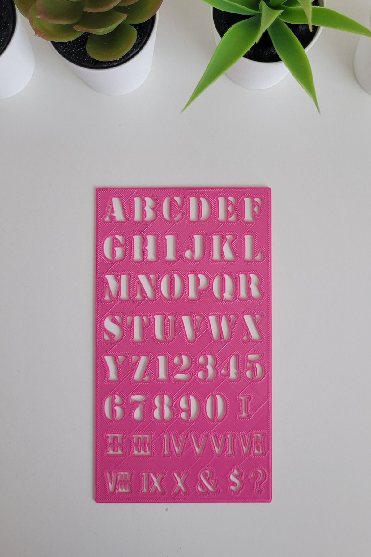 Karmelom Studio-Bullet Journal Bold Uppercase Roman Numeral Template Ruler 3