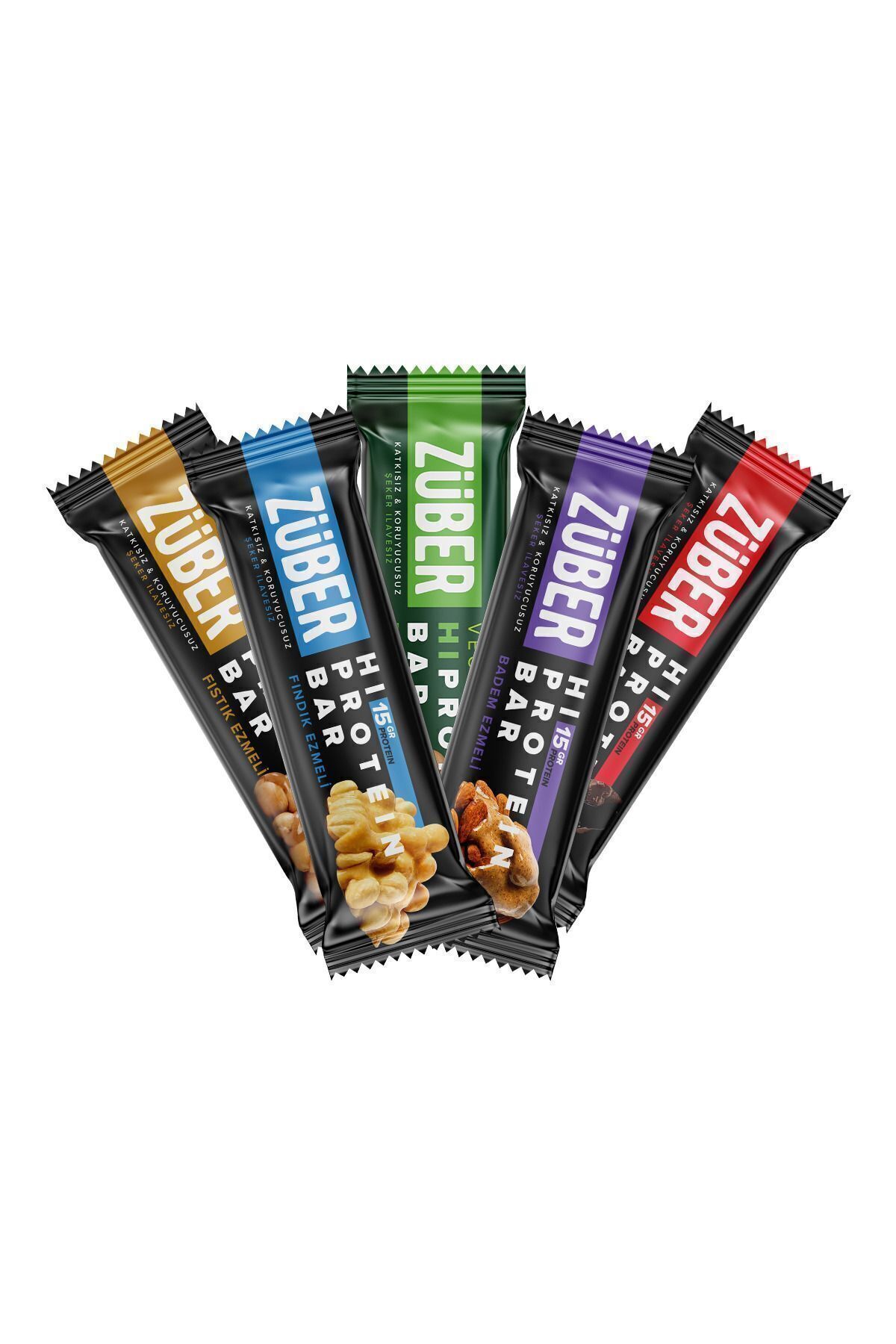 Züber Yüksek Protein Bar Karma Deneme Paketi 45g X 12 Adet