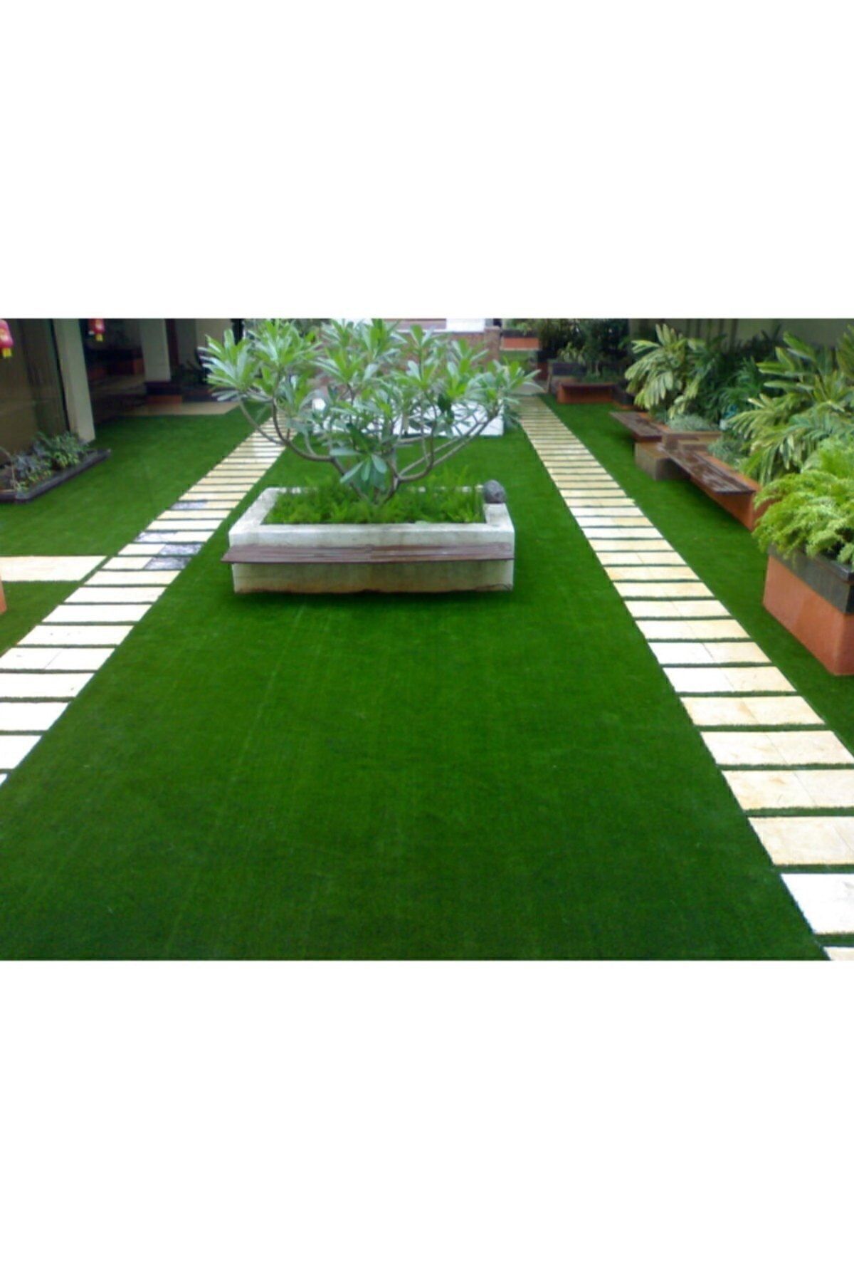 300x1250 cm En 3 metre x Boy 12,5 metre Suni Yeşil Çim Halı Kalınlık:7mm 2