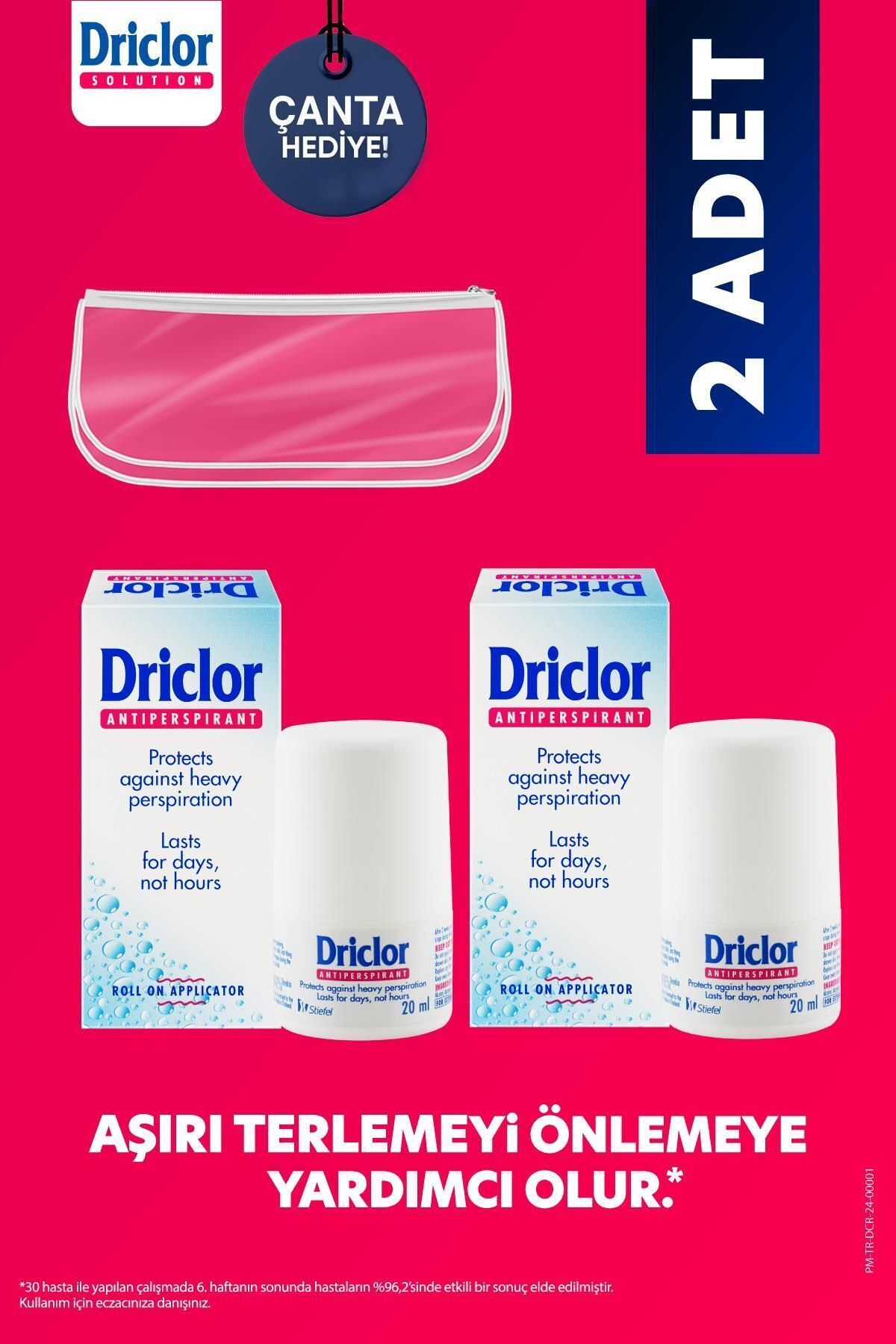 رول ضد تعریق 20 میلی لیتری X2 + هدیه کیفی ضد تعریق Driclor