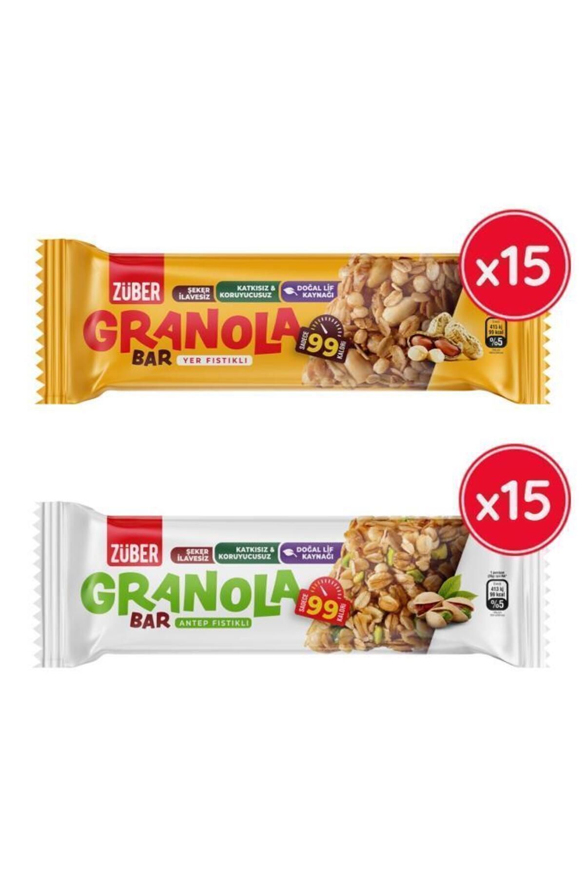 Antep Fıstıklı Granola Bar + Yer Fıstıklı Granola Bar