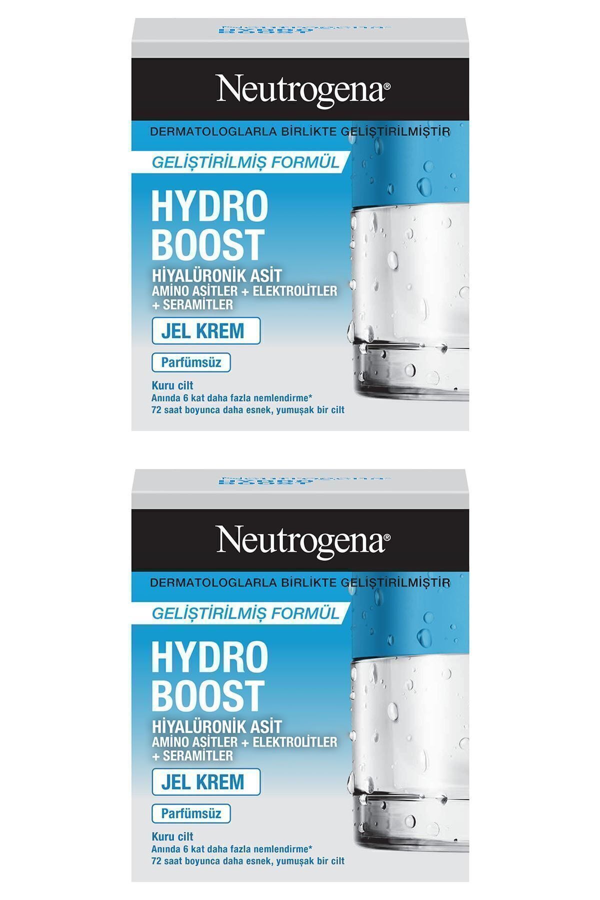 ژل هیدرو بوست کرم مرطوب کننده پوست خشک 50mlx2 Neutrogena