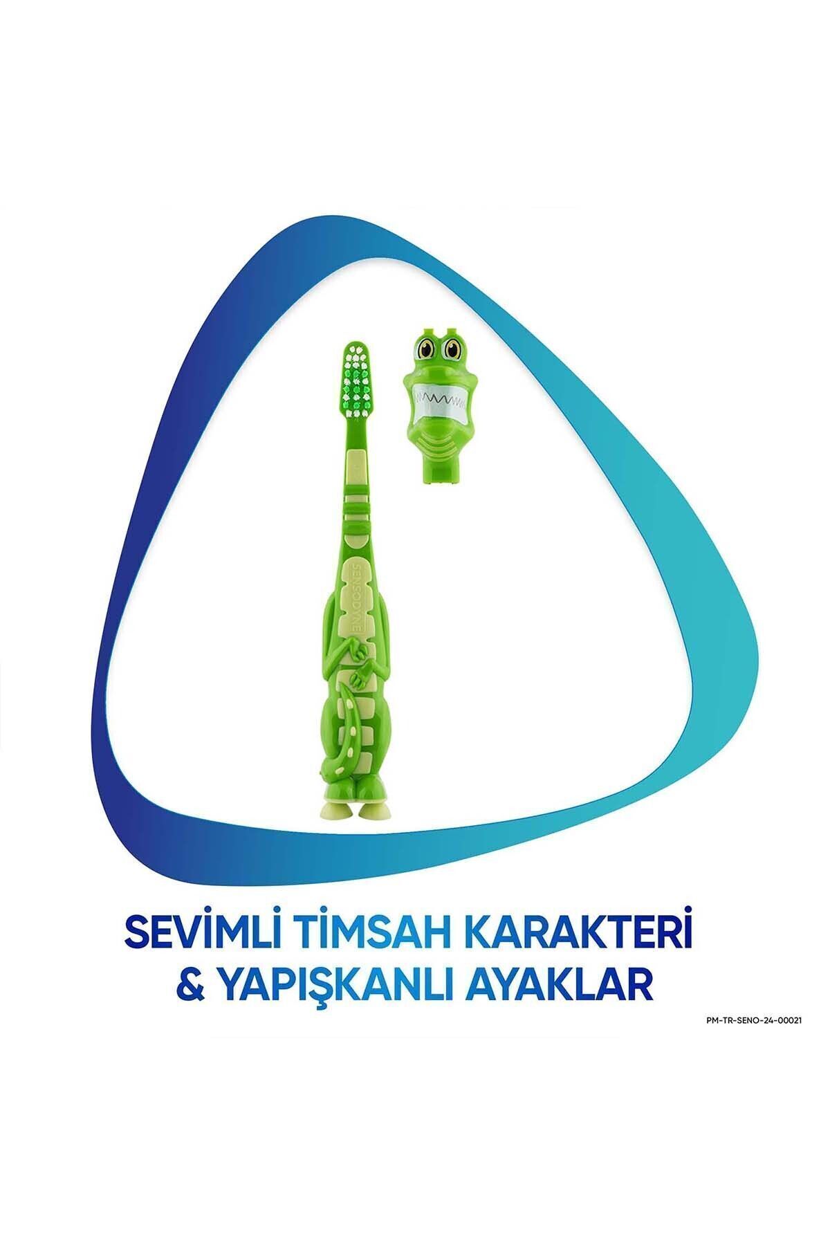 Sensodyne Promine 3-5 Yaş Sevimli Timsah ve Tavşan Karakterli Çocuk Diş Fırçası Yumuşak x 2 Adet fotoğrafı 2 (önizleme)