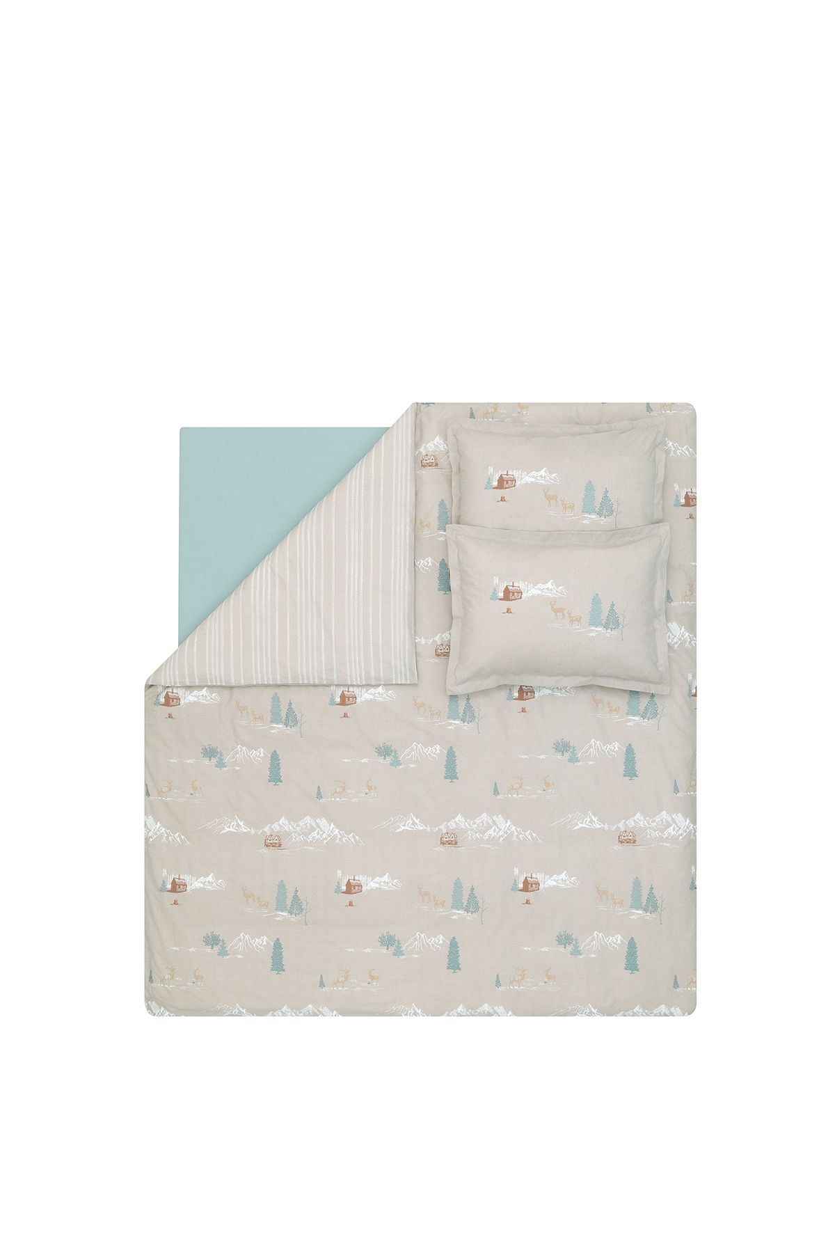Yataş-Mateo Beige Double Bed Linen Set 3