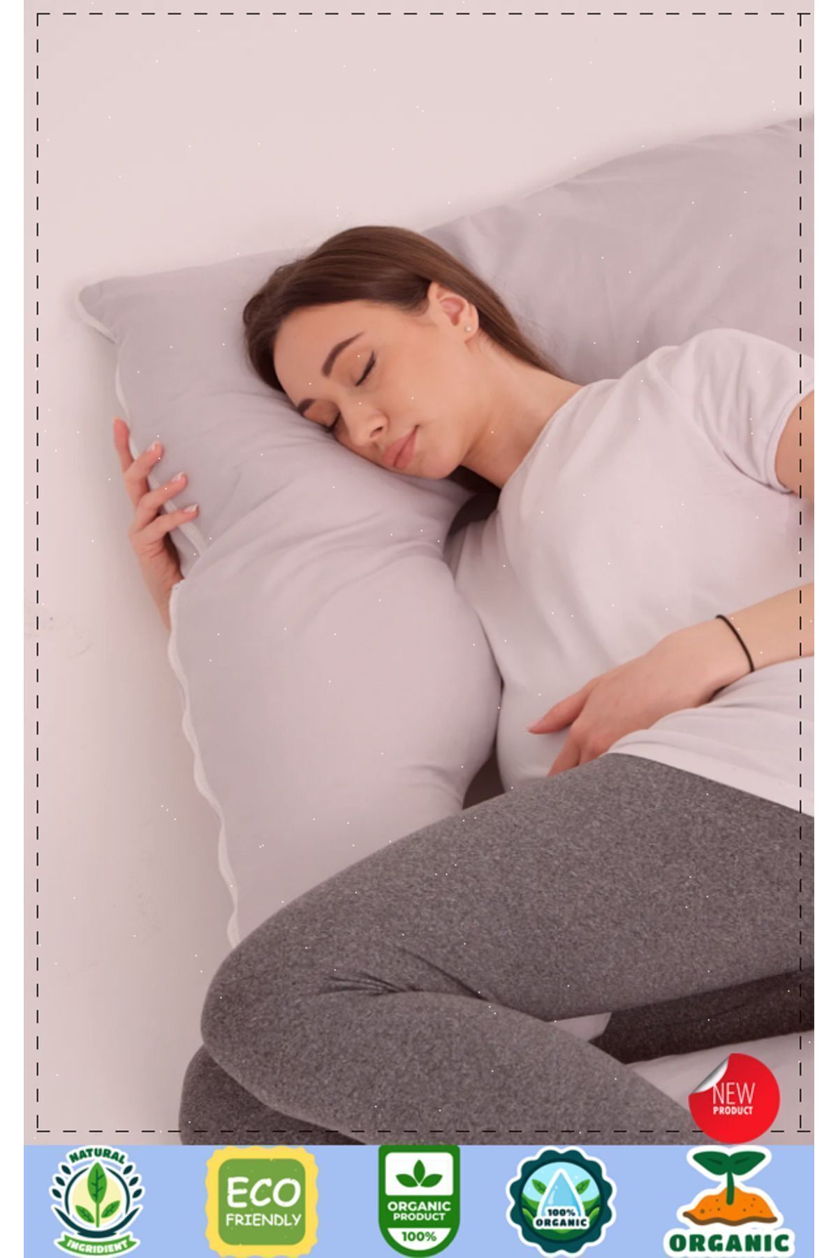 OMZ Yan Yatış Hamile Yastığı Sırt Kalça Bacaklar ve Göbek Desteği Hamile Uyku Yastıgi Hamile Yastıgi Ha fotoğrafı 4 (önizleme)