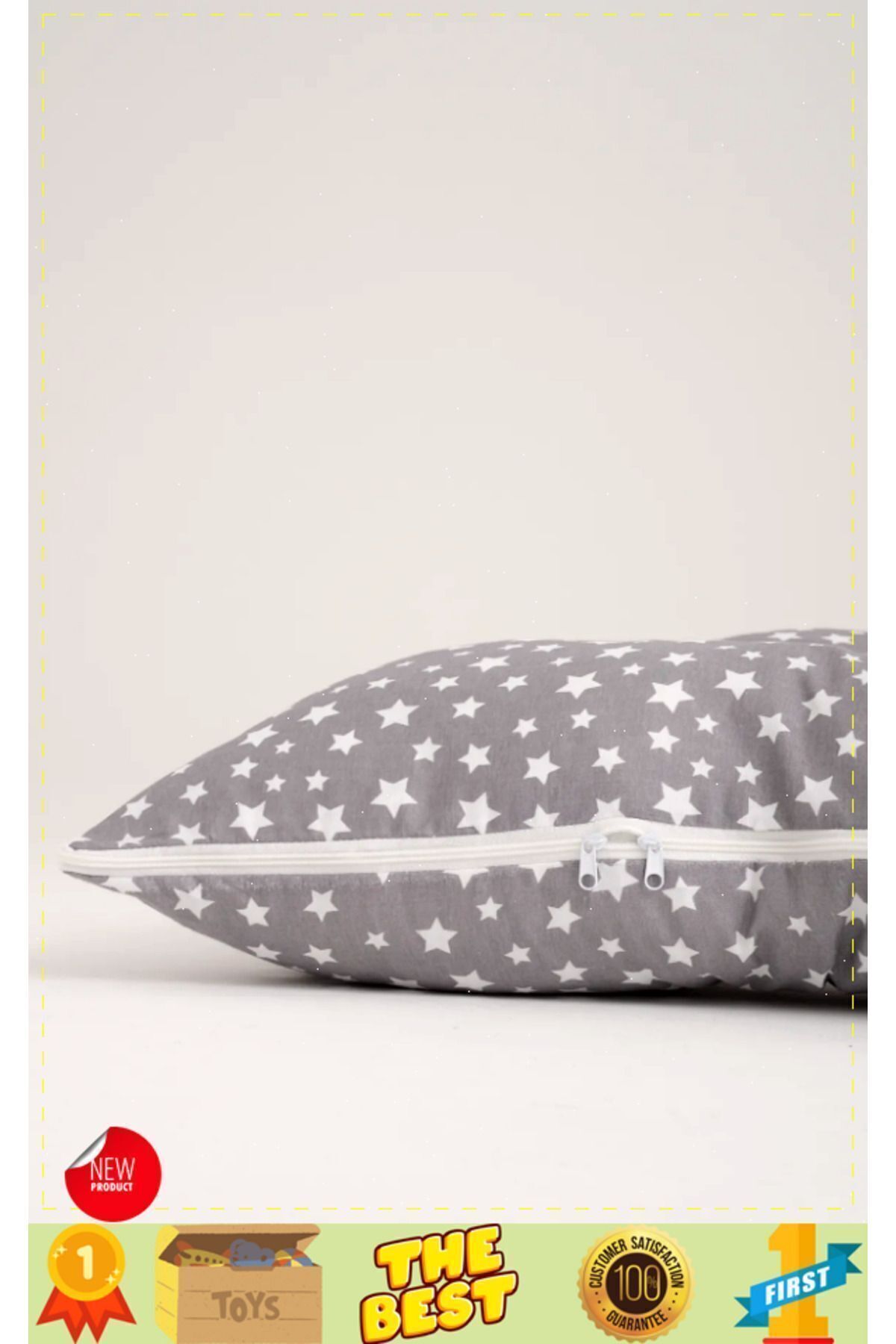 OMZ Yıkanabilir Kılıflı Sırt Bacaklar ve Göbek Destekli Hamile Yastığı Hamile Uyku Yastıgi Hamile Yastı fotoğrafı 5 (önizleme)