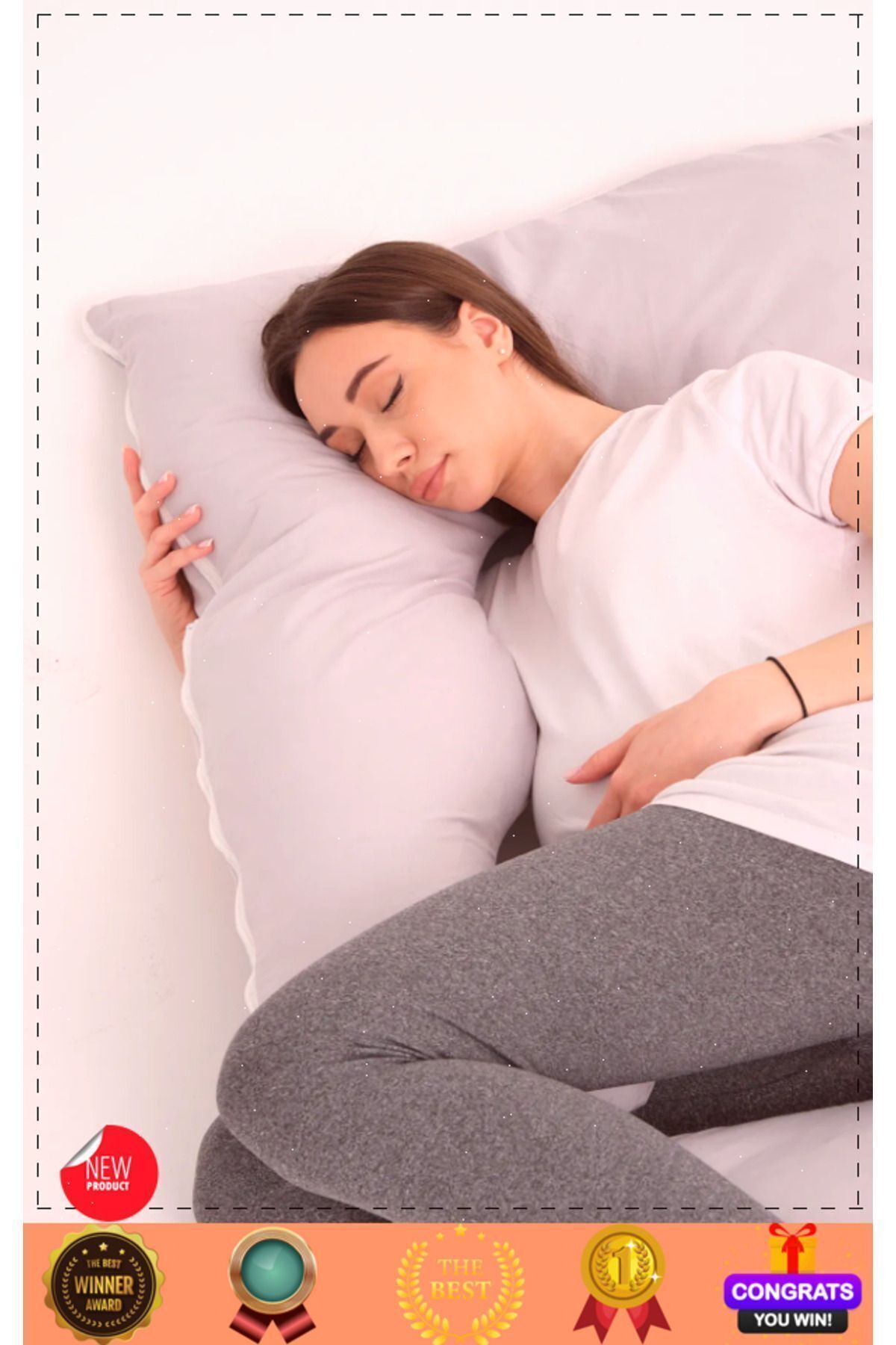 OMZ Hamile Yastığı Destekli Emzirme Minderi Bacak Arası Yastıgı Hamile Uyku Yastıgi Hamile Yastıgi fotoğrafı 4 (önizleme)