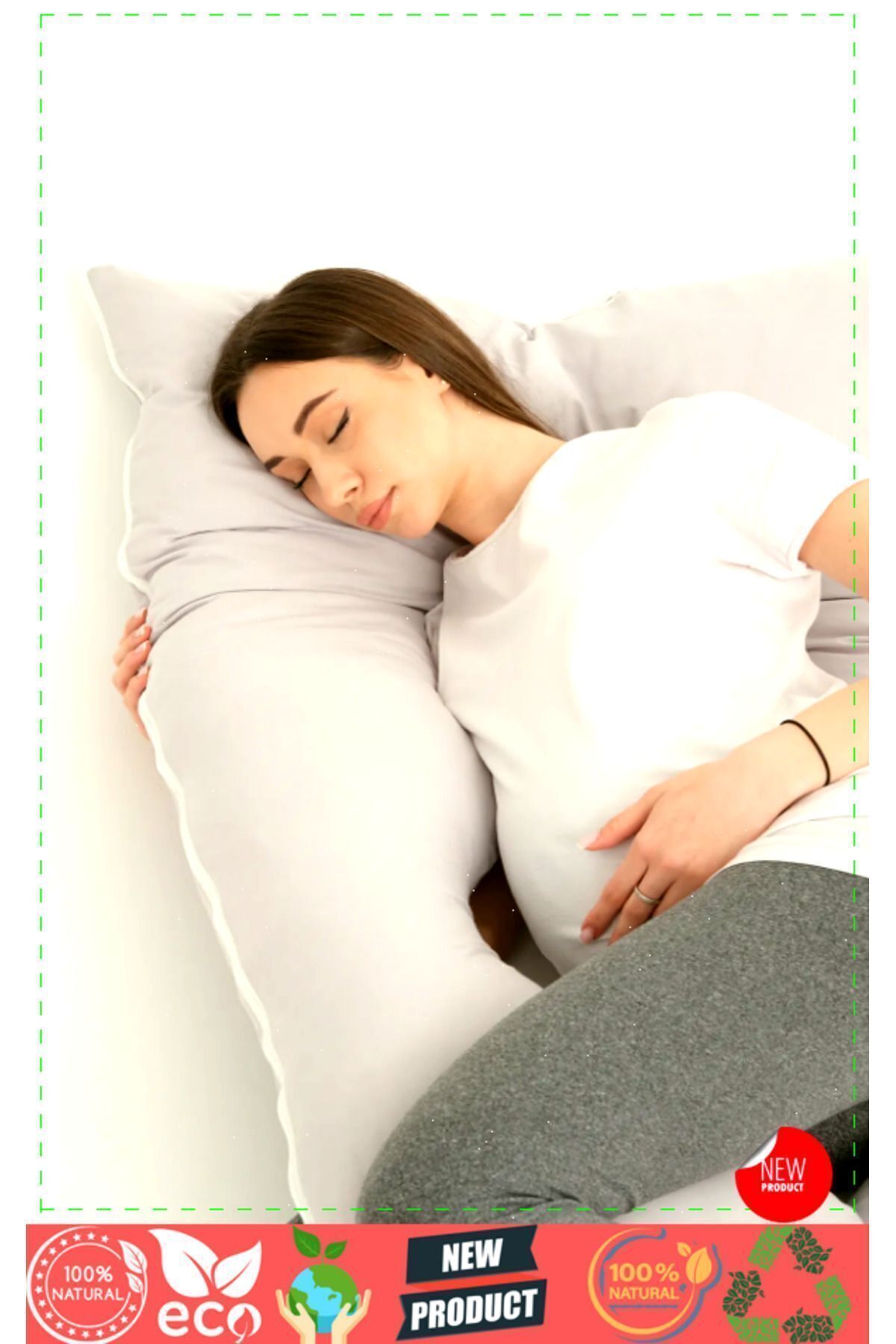 OMZ Bacak Arası Hamile Yastığı Hamile Uyku Yastıgi Hamile Yastıgi Hamile Destek Yastigi fotoğrafı 4 (önizleme)