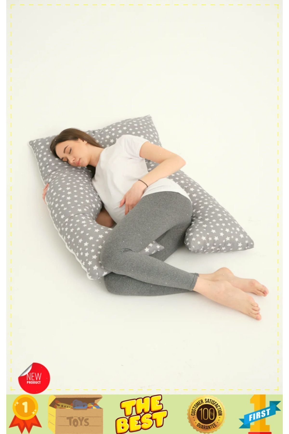 OMZ Destekli Gebelik Uyku Minderi Hamile Yastığı Hamile Uyku Yastıgi Hamile Yastıgi Hamile Destek fotoğrafı 6 (önizleme)