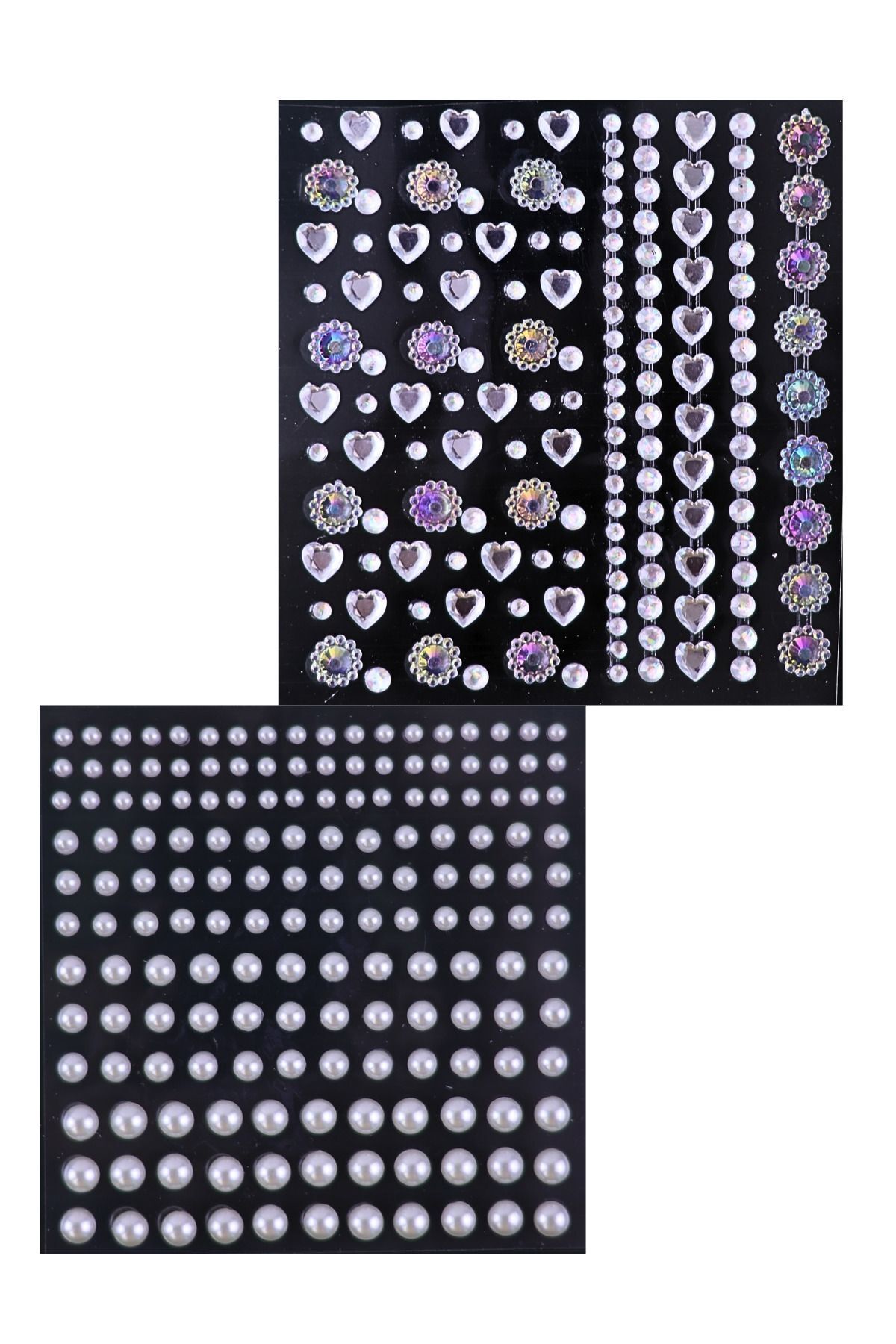 Lesvip's Işıltılı kendinden yapışkanlı yüz,vücut, saç, tırnak ve telefon süsleme taşları sticker taş 2'li set