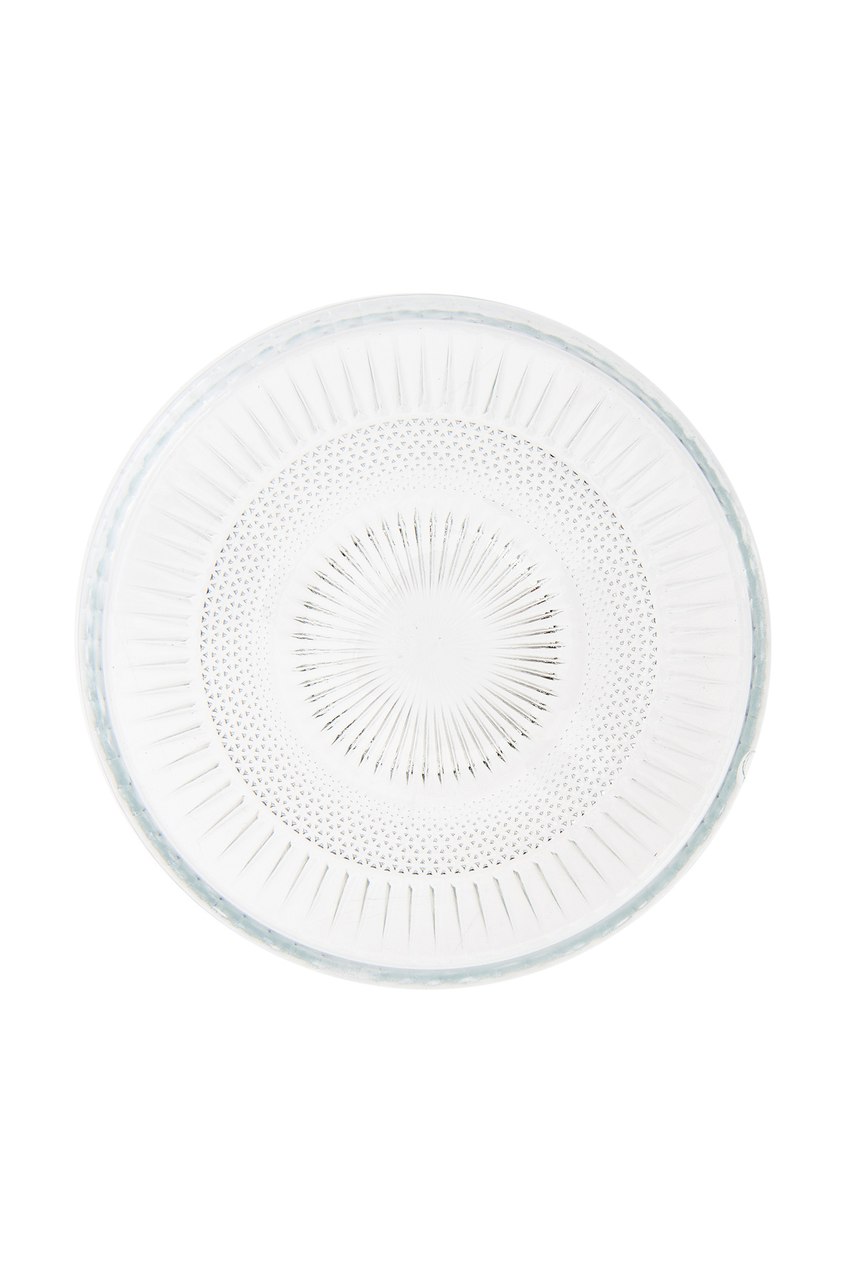 Silk Elena Glass Plate - Transparent - 19 cm