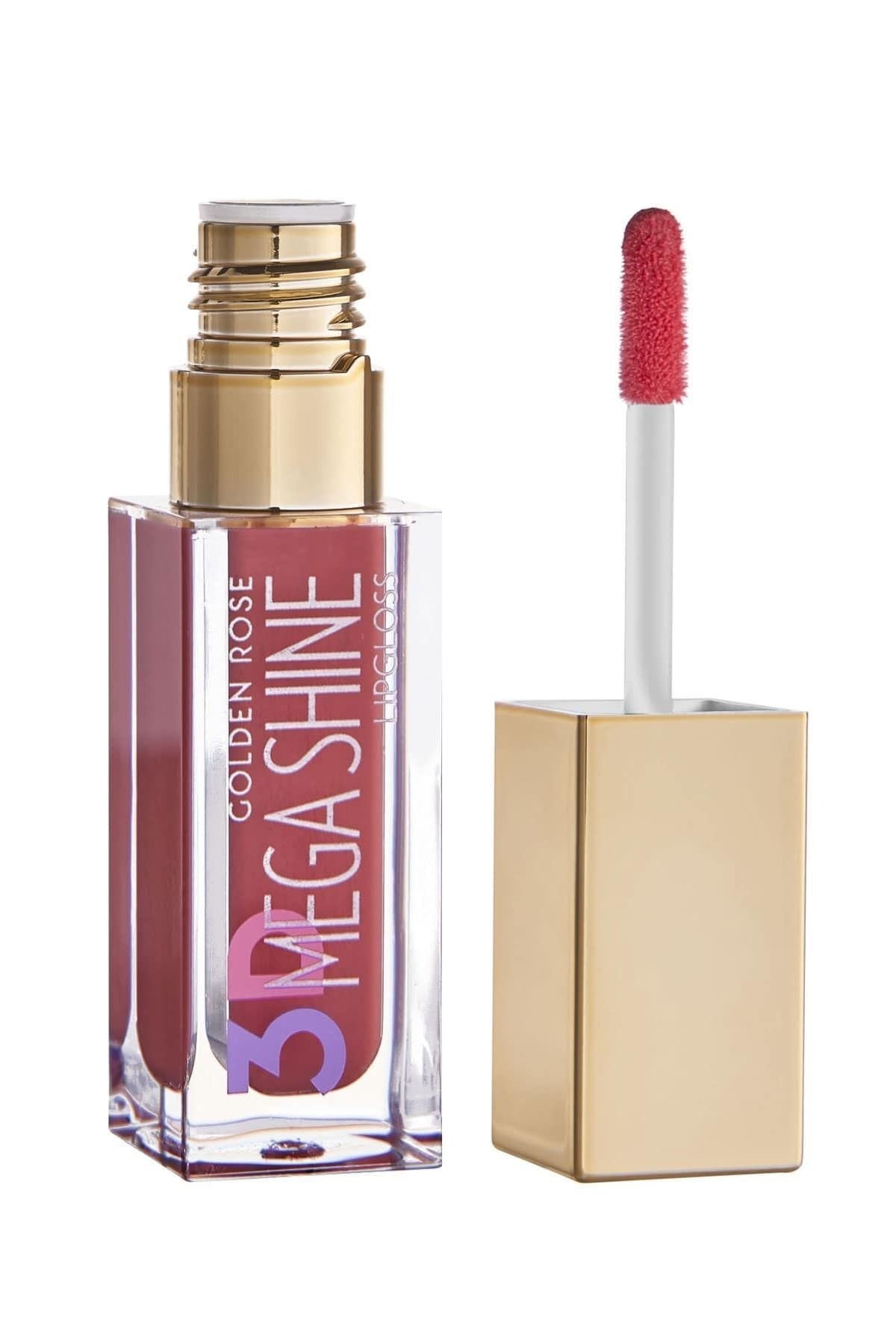 3d Mega Shine Lipgloss No: 111 - Lip Glass Colorful - 8691190494728 Golden Rose