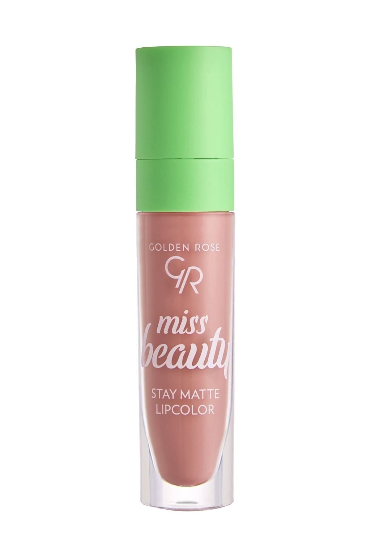 Golden Rose Miss Beauty Stay Matte Lipcolor No:02 Warm Kiss - Likit Mat Ruj - 8691190441784