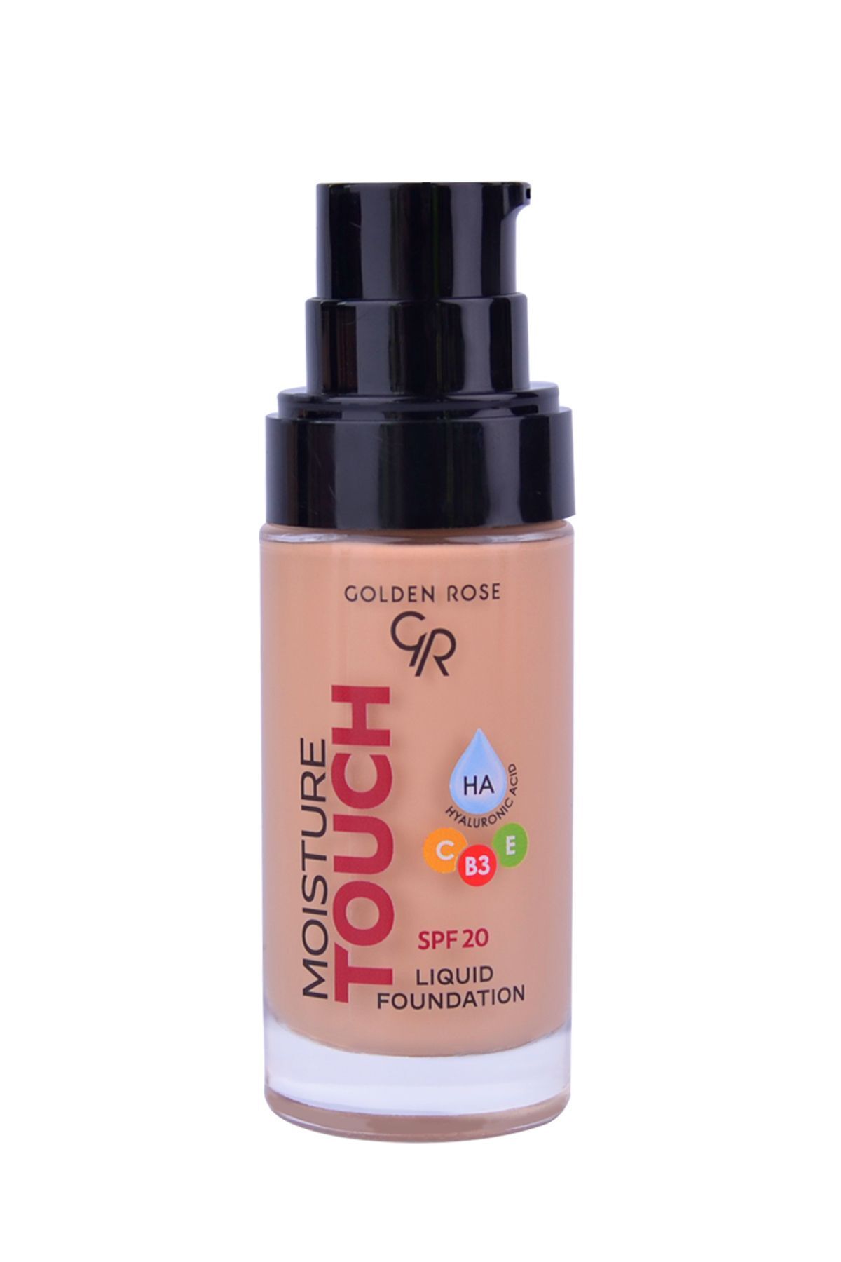 فونداسیون مایع Moisture Touch Spf20 No: 105 Foundation with Moisturizing - 8691190533700 Golden Rose