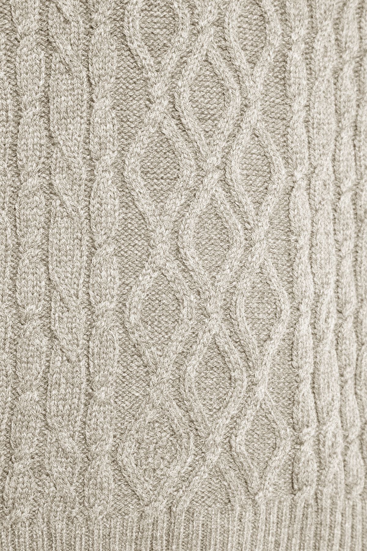 Trendyol Collection-Ecru Regular Half Rollkragenpullover aus Haarstrick TMNAW24KZ00047 14