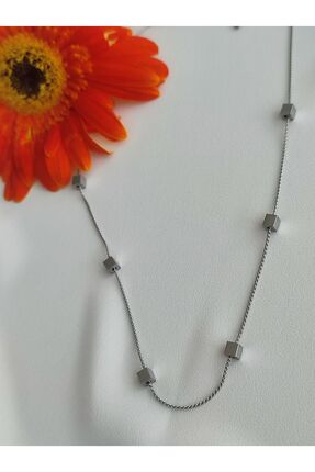 Nota Bijuteri Küp Detaylı Çelik Kolye