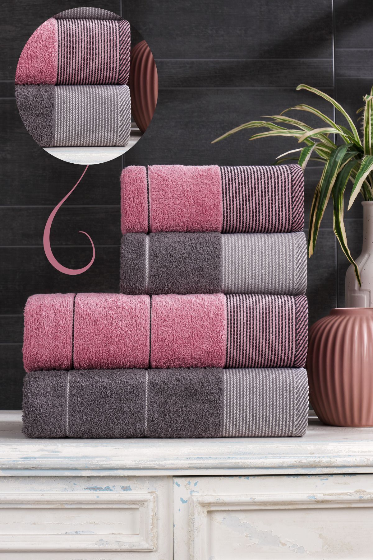Casnack-Set prosoape de baie Afilli din 4 piese - Confortabil și elegant 3