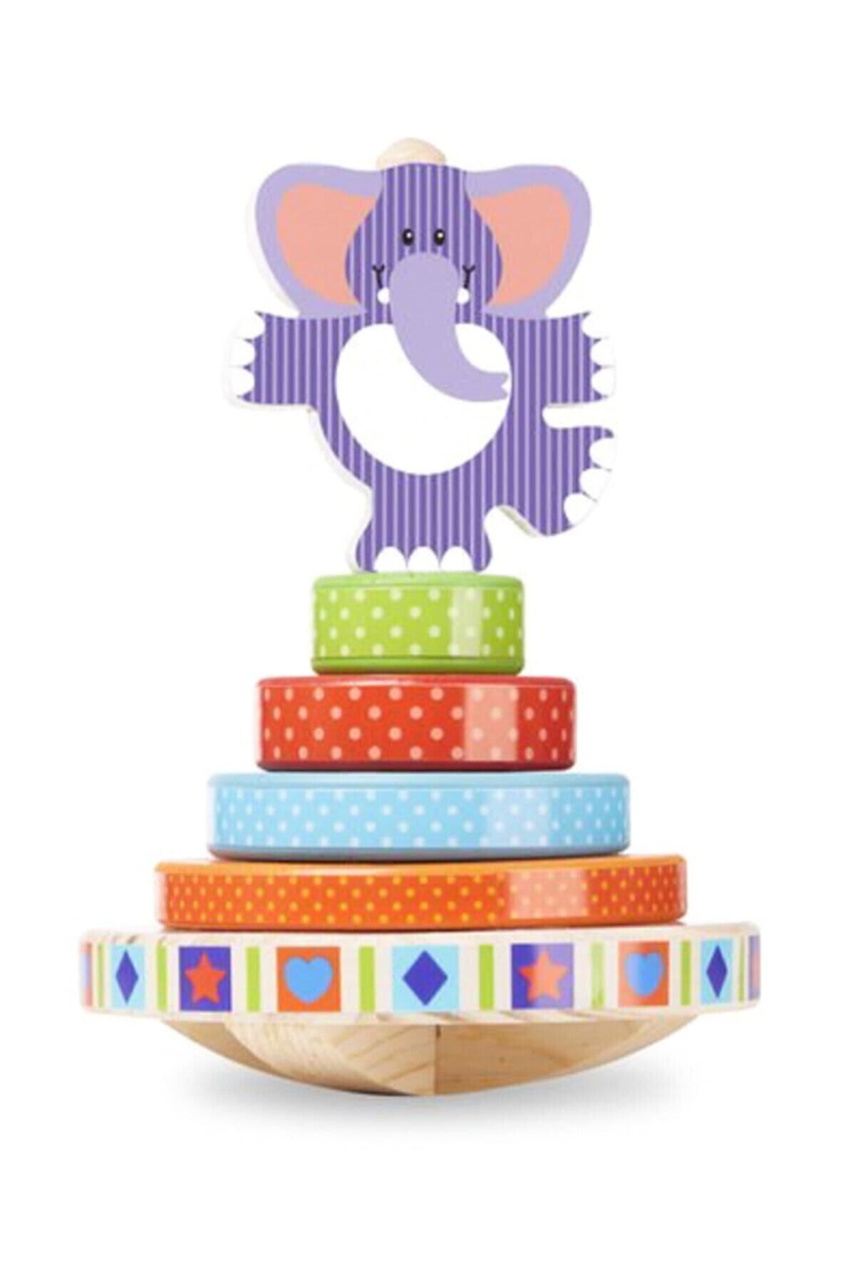 اسباب بازی های چوبی سفید مردانه و زنانه Melissa Doug برج سنگ فرش Melissa & Doug
