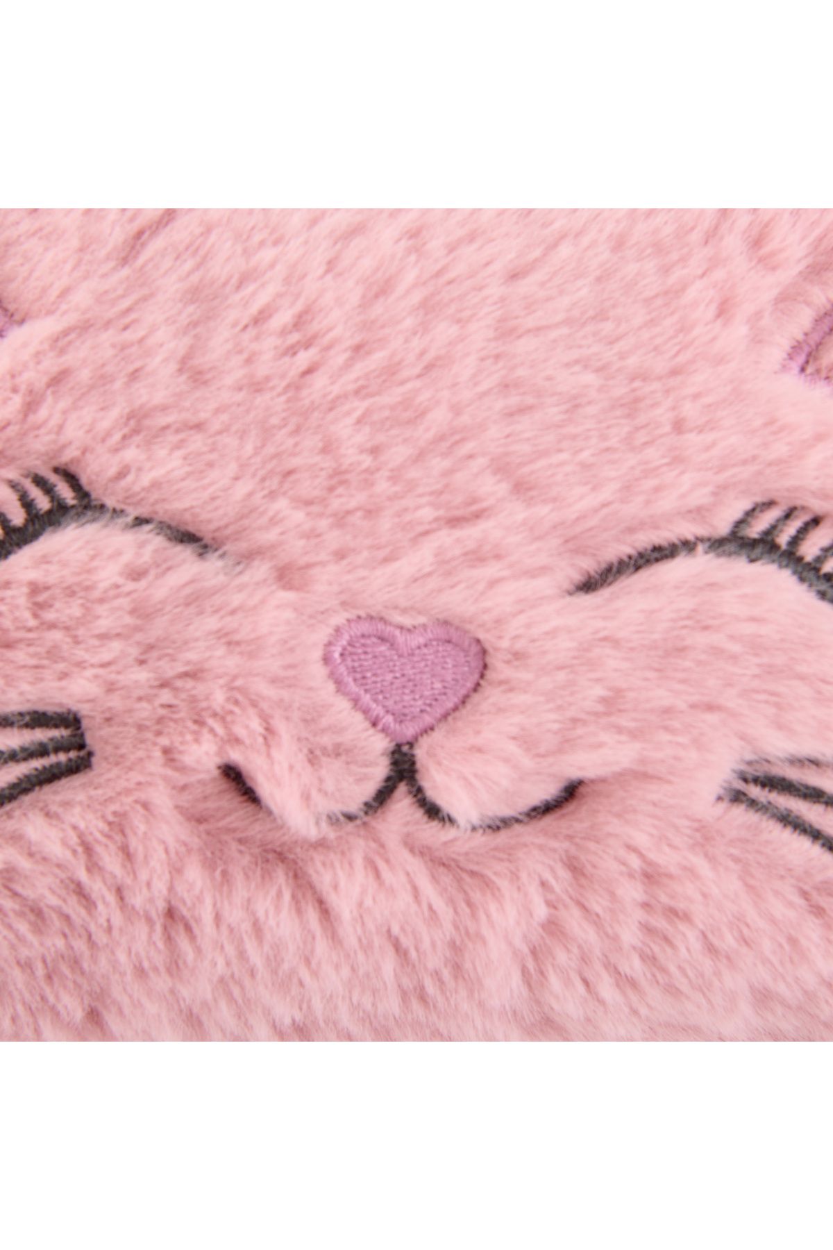 Rabbit Desenli Peluş Kalemlik - Pembe - 22x12 cm