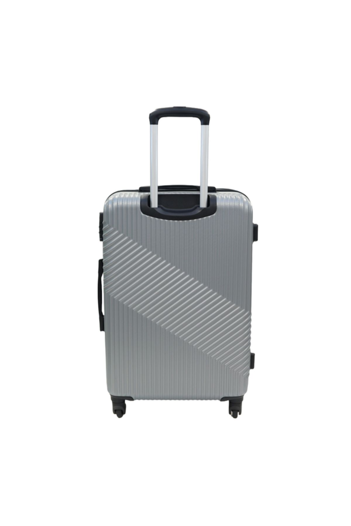Giordano-Logo Series Medium Suitcase Silver, ABS HardShell Lightweight Durable Secure Number Lock. 3