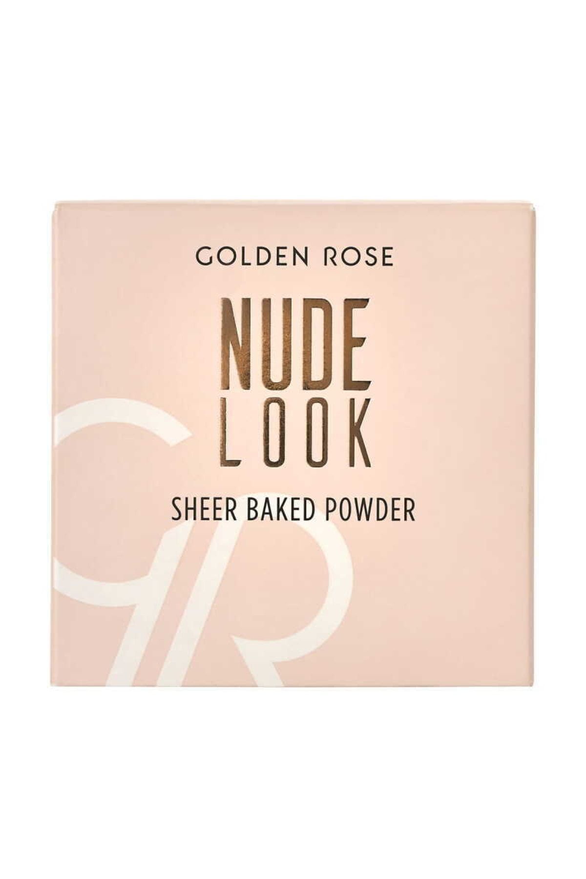 پودر پخته شفاف ظاهری برهنه - درخشش منصفانه - پودر مروارید - 8691190513634 Golden Rose