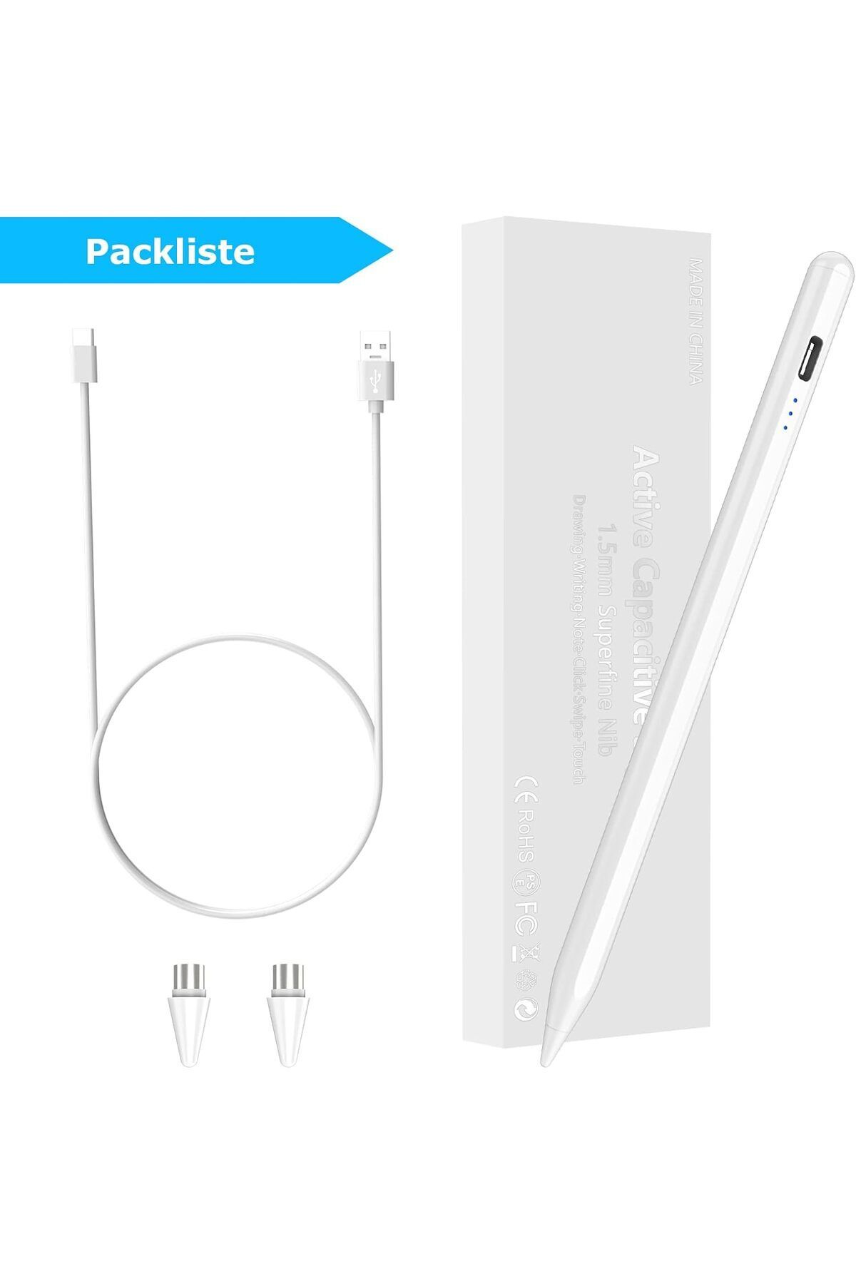 Ipad Uyumlu Hassas Avuç Içi Reddetmeli Stylus Pen Dokunmatik Şarjlı Akıllı Apple Tablet Kalem 3