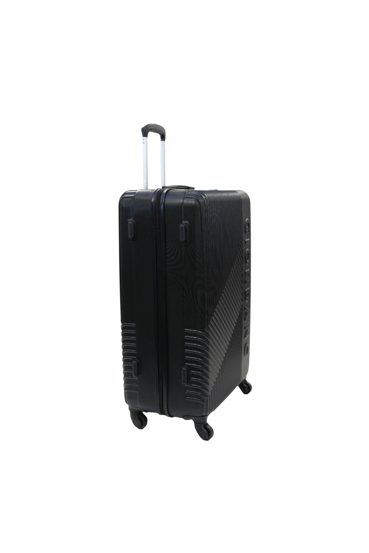 Giordano-Logo Large Suitcase Black, ABS Hard Shell Lightweight Durable Secure Number Lock. 2