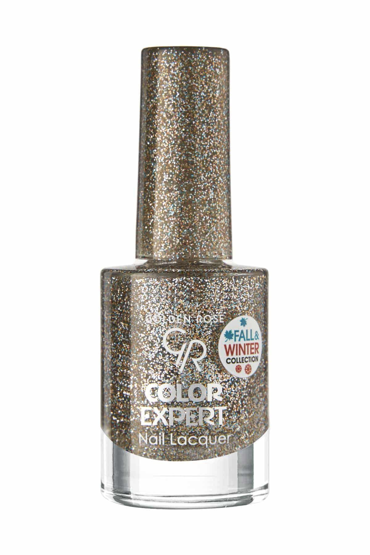Colour Expert Fall & Winter Collection No: 401 Glitter - Sparkling Nail Polish - 8691190469238 Golden Rose
