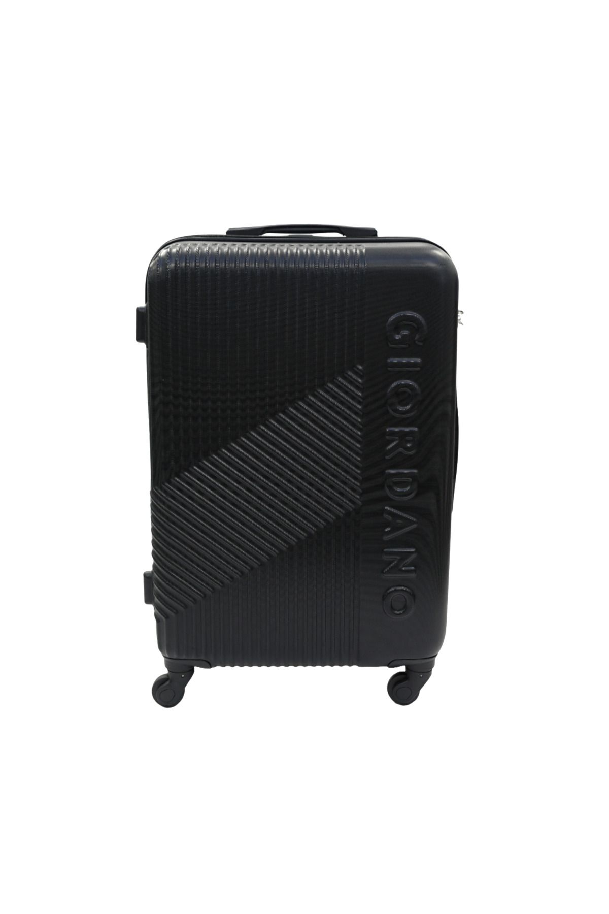 Giordano-Logo Series Medium Suitcase Black, ABS HardShell Lightweight Durable Secure Number Lock. 1