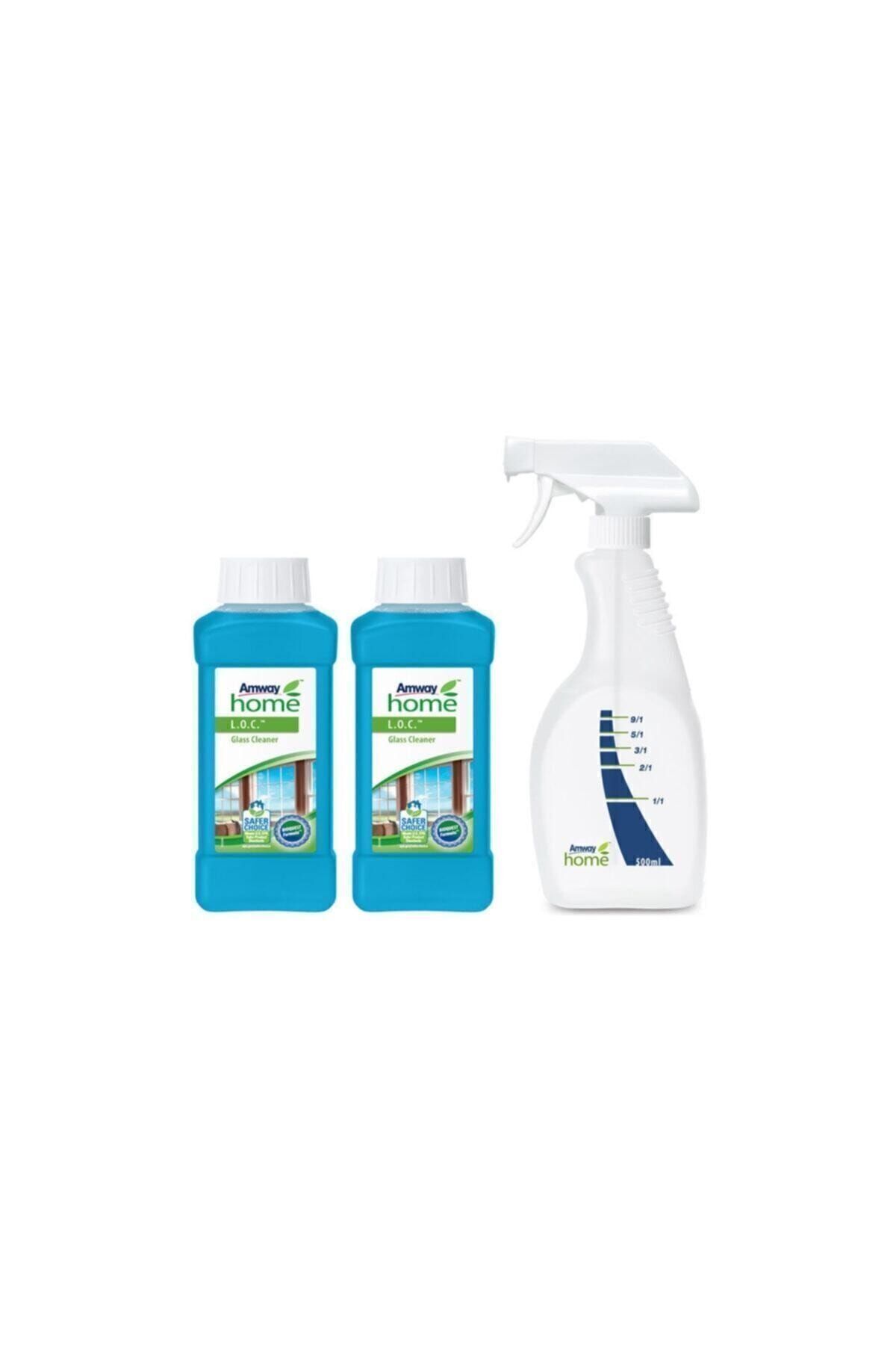 Amway Loc Cam Temizleyici 500 ml 2 Adet + 1 Tabancalı Püskürtücülü Şişe
