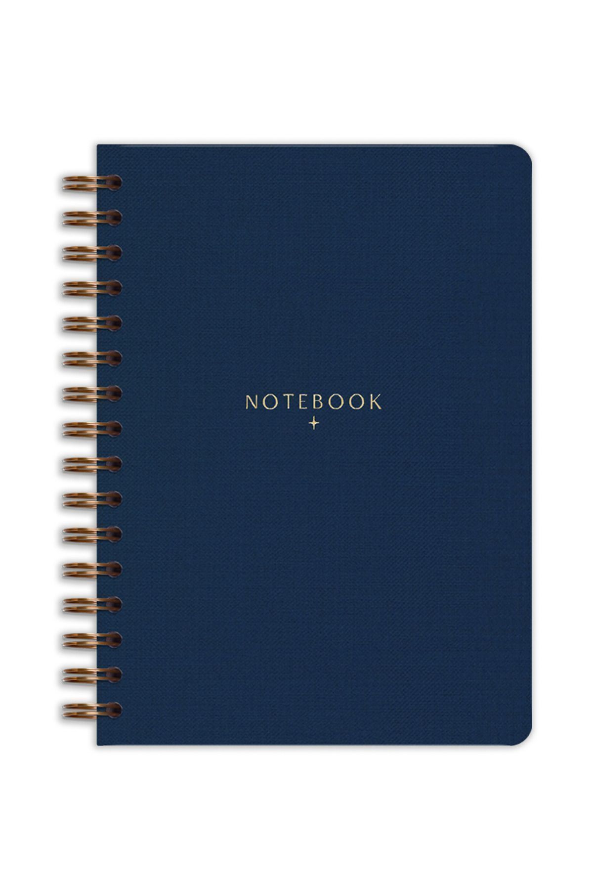Matt Notebook-Navy Blue A5 15X21 cm Spiral Linen Notepad 5