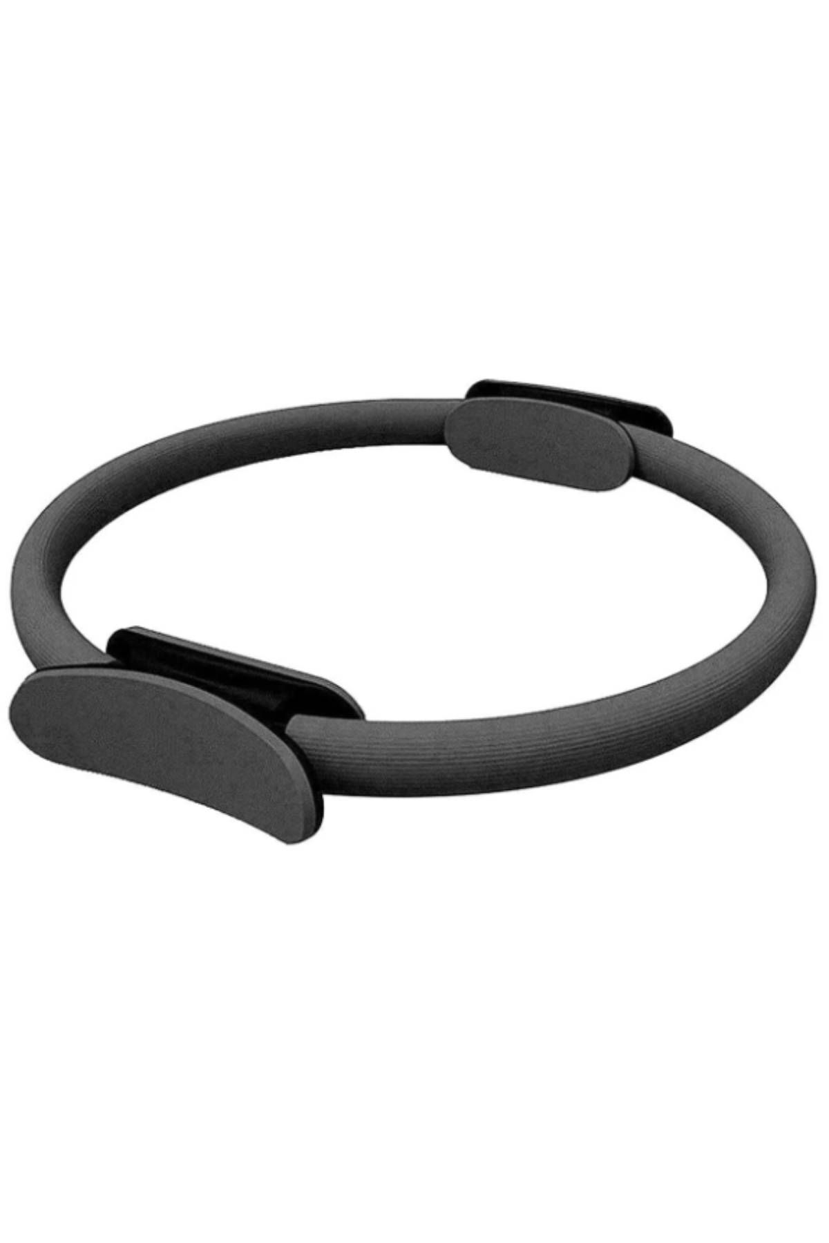 Jet 40 Cm Pilates Çemberi Deluxe Tutamaçlı Plates Ring Circle Egzersiz Cemberi Siyah