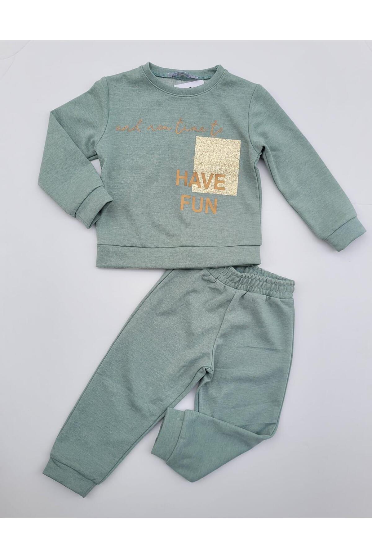 NK Kız Bebek Çocuk Orta Kalınlık Eşofman Takım fotoğrafı 3 (önizleme)