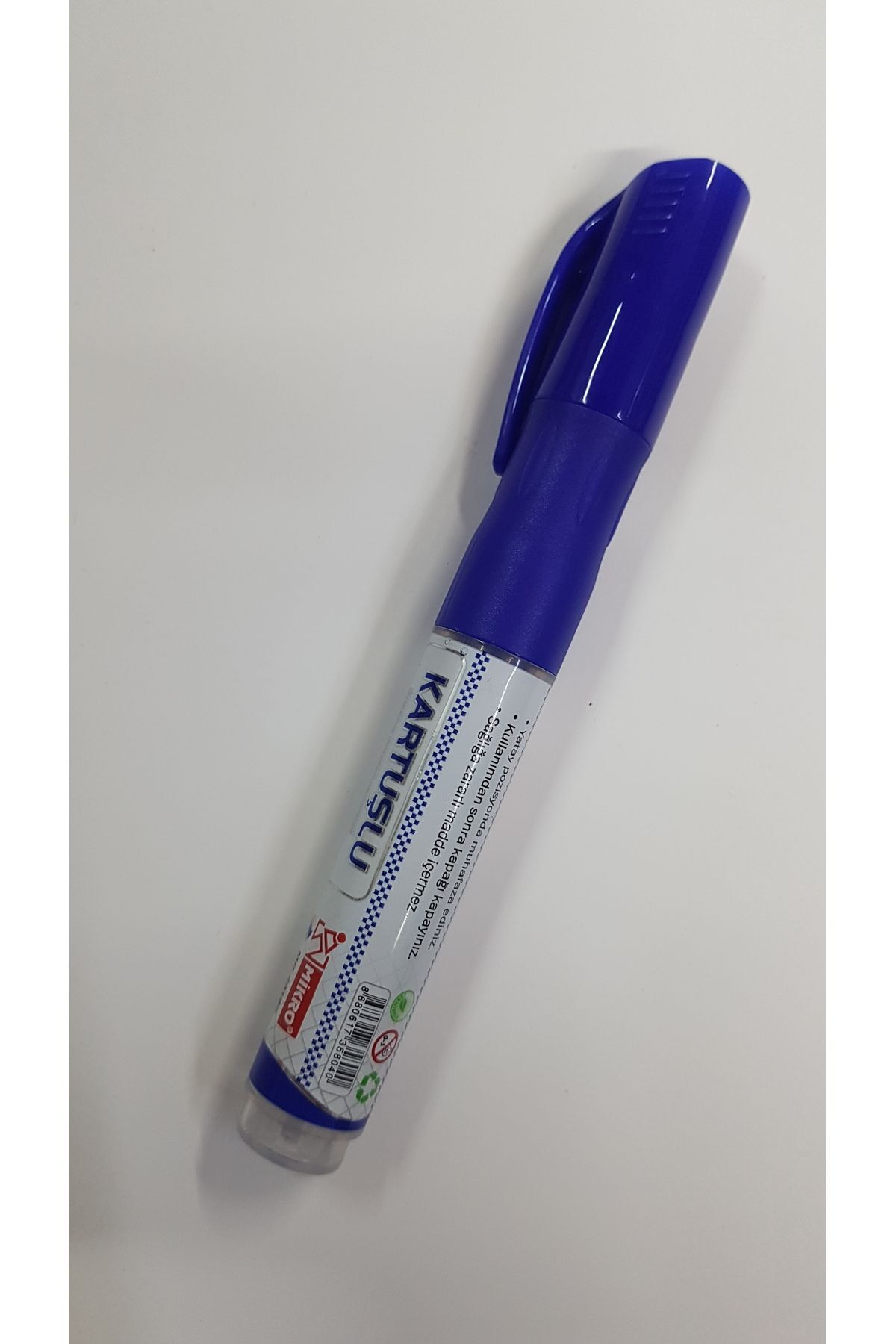 Mikro Kartuşlu Tahta Kalemi (Mavi)