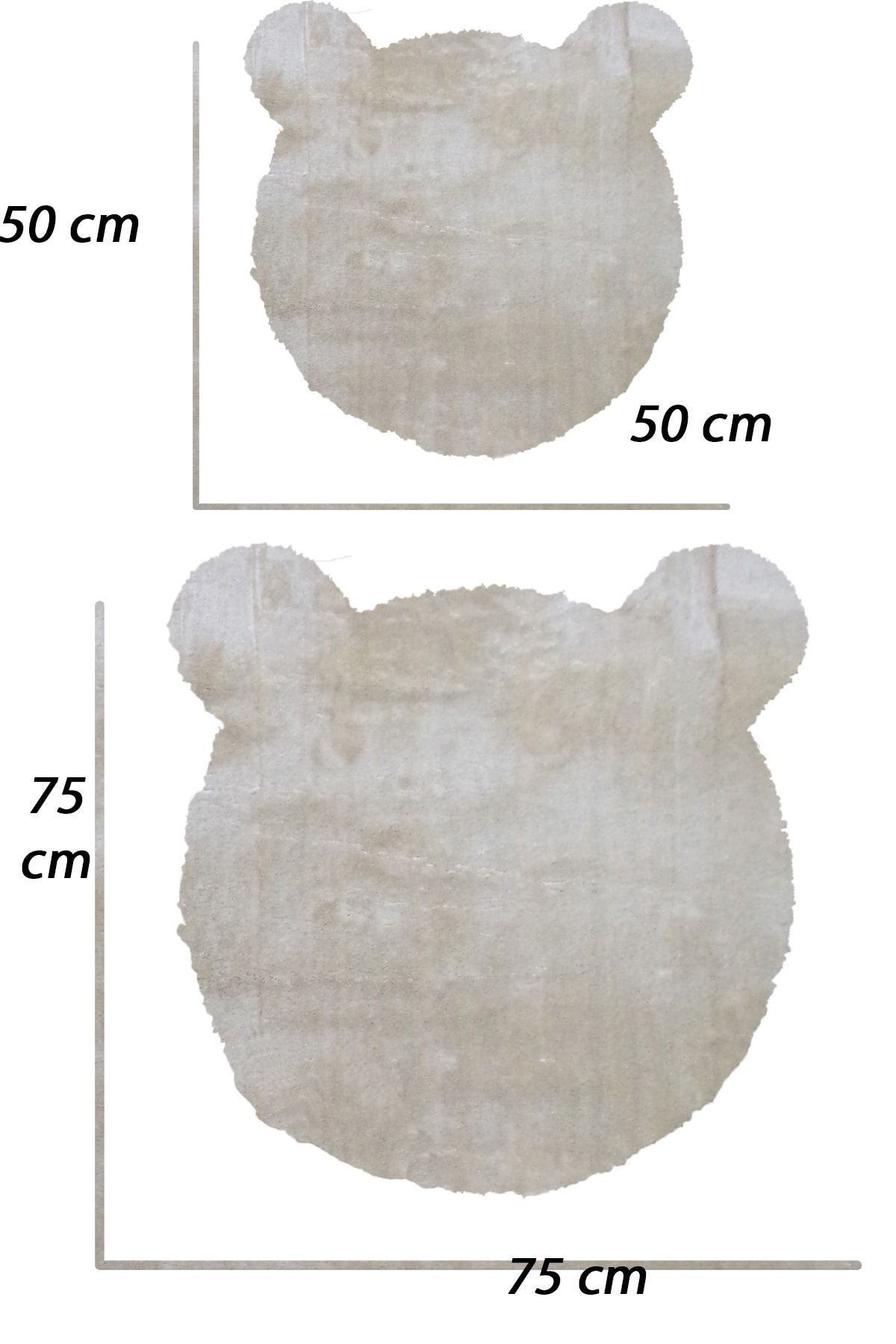 Balat Halı-Covoraș de baie Cute Bear Covor de baie din 2 bucăți 50x50 și 75x75 3