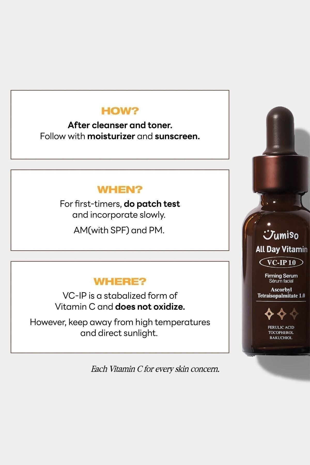 Jumiso-Jumiso - All Day Vitamin VC-IP 1.0 συσφιγκτικός ορός, 30 ml - ορός προσώπου για λάμψη και σύσφιξη 7