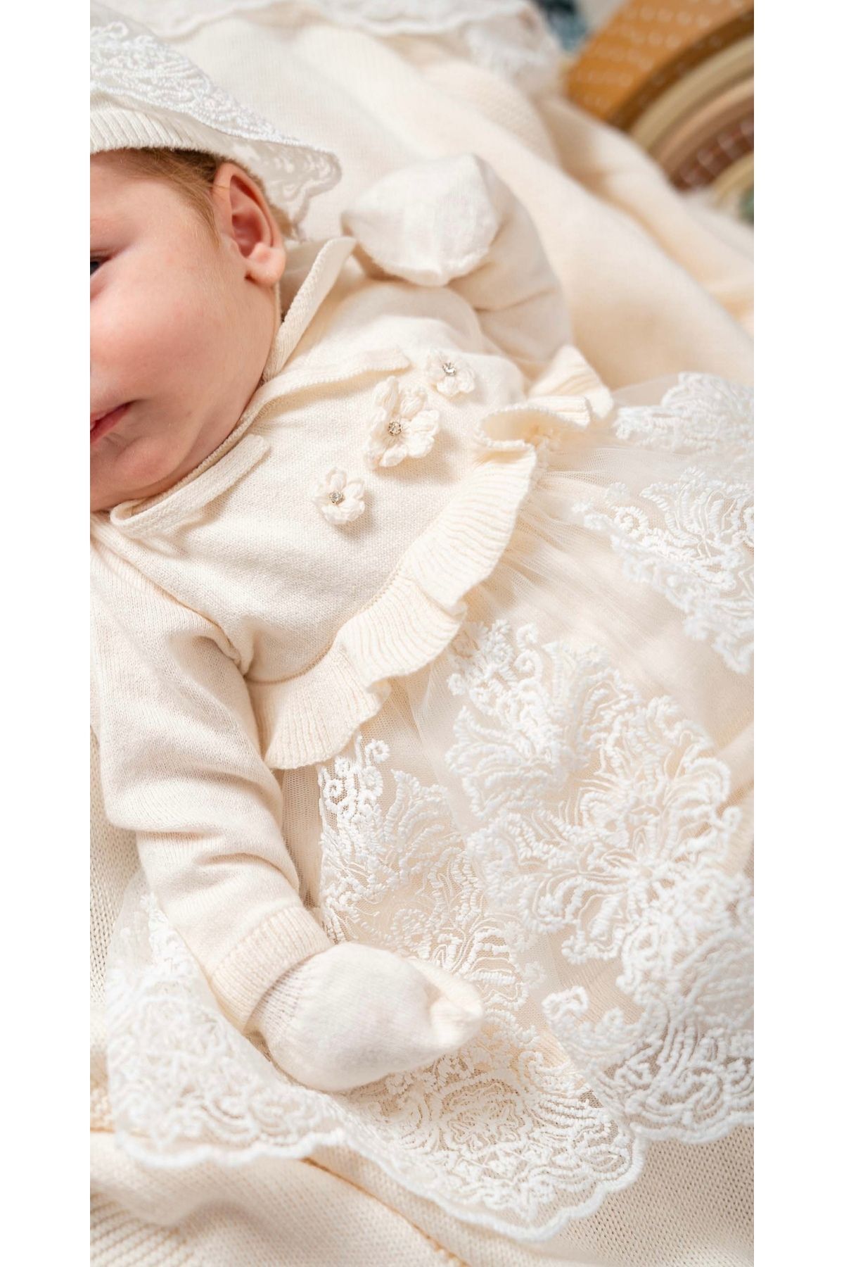 ست نوزادی دخترانه بژ Mert Baby | NPR311K اورجینال - تصویر 4