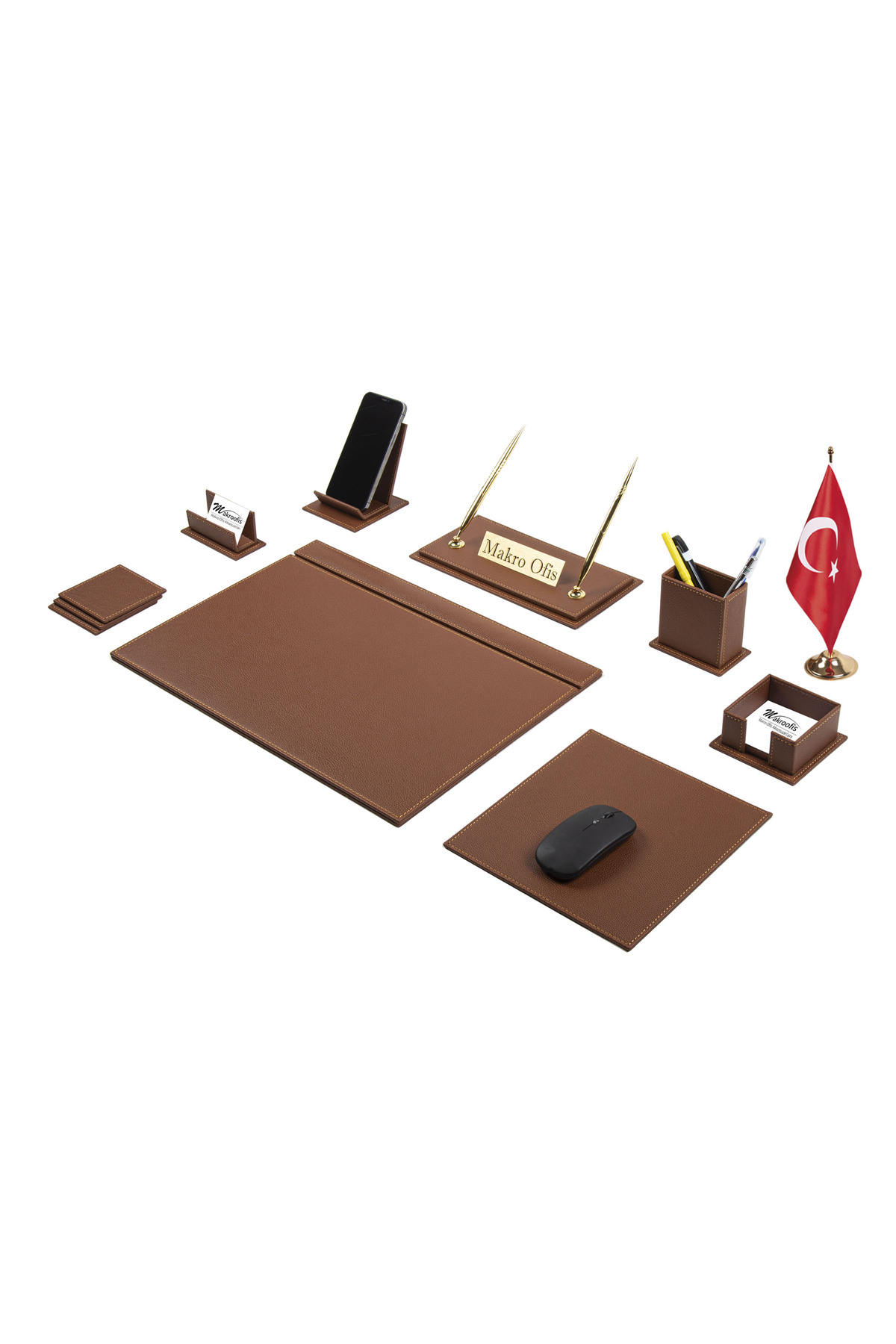 Makroofis G101 Deri Sümen Takımı 11 Parça Taba Full Set