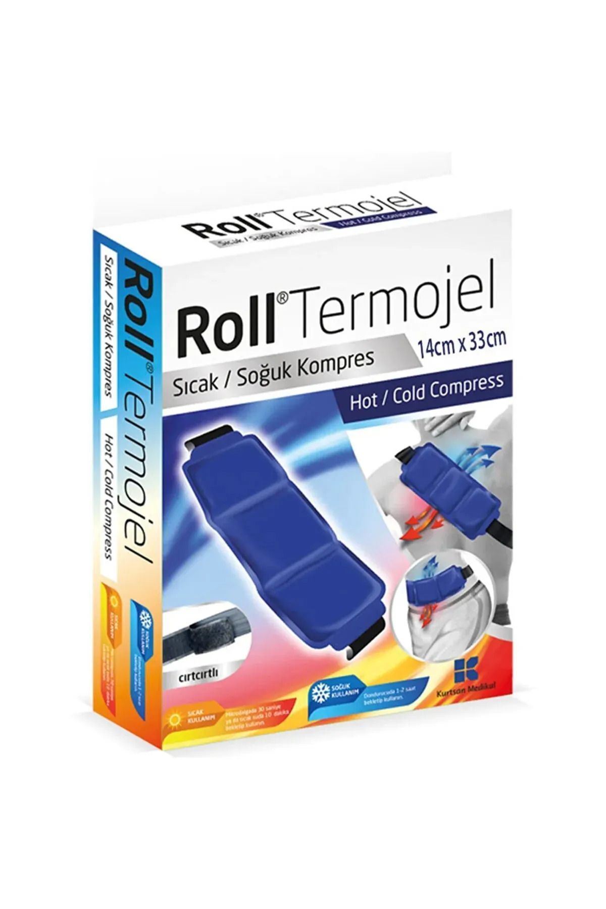 Roll Termojel Sıcak Soğuk Kompres Jel 14cm X 33cm - 2 Adet
