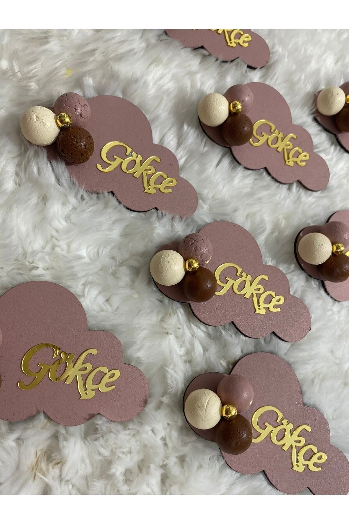 NeşeliAtölyem 5 Adet Bebek Hediyelik Bulut Magnet Bebek Doğum Magneti Hediyelik fotoğrafı 2 (önizleme)