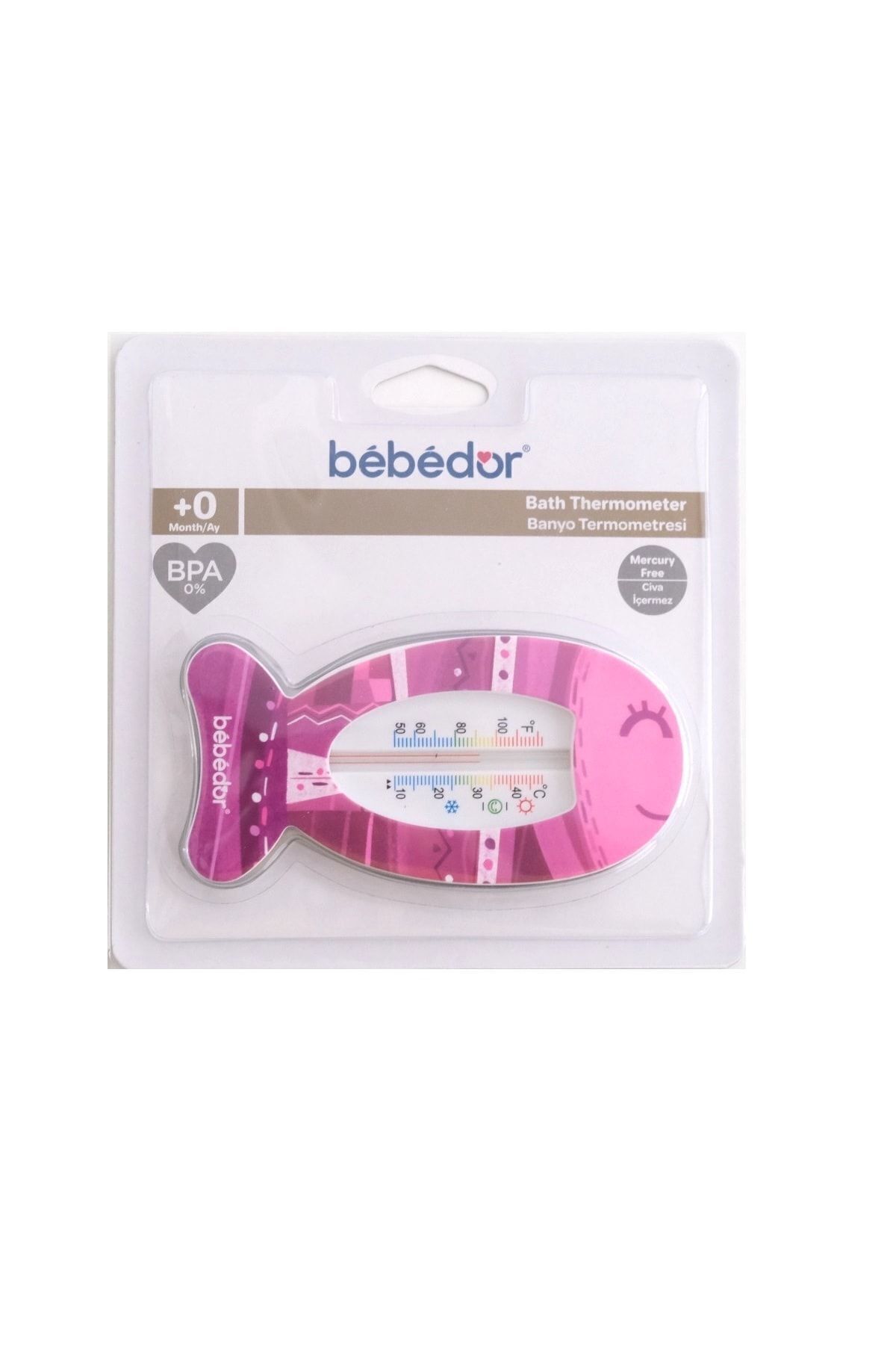 Bathroom Baby Thermometer Pink