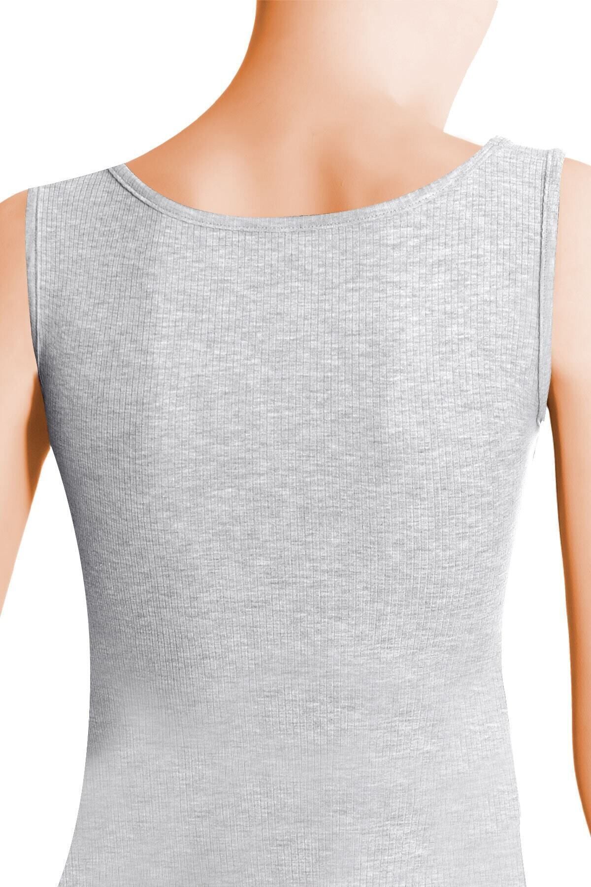Öts-Women's Ribbed Square Collar Cotton Lycra Undershirt 3