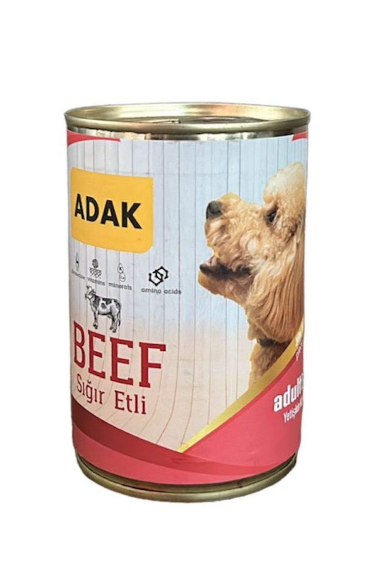 adak Sığır Etli Yetişkin Köpek Konservesi 415Gr x 48 Adet