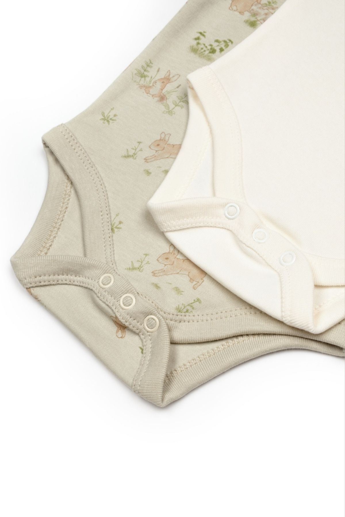 BabyCosy-طقم بدلة للفتيات الصغيرات بأكمام طويلة من القطن العضوي المنقوش مكون من قطعتين 5