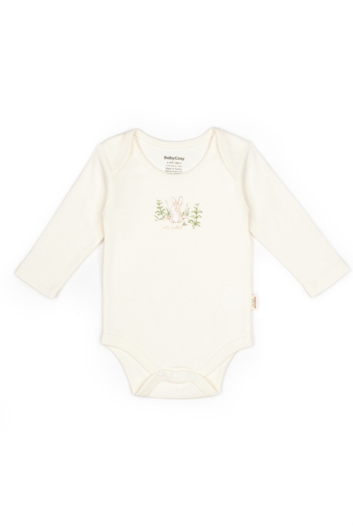 BabyCosy-طقم بدلة للفتيات الصغيرات بأكمام طويلة من القطن العضوي المنقوش مكون من قطعتين 3