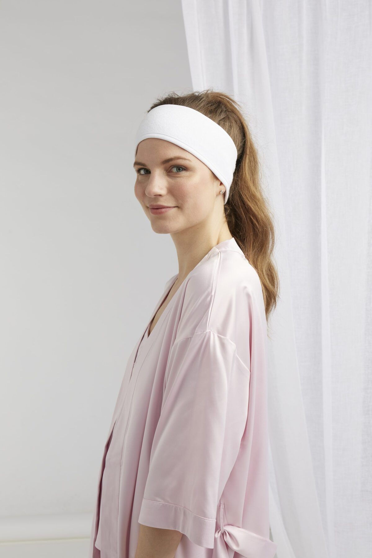 MEŞELİ TEKSTİL Kadın Sporcu Ve Makyaj Havlu Saç Bandı Ekstra Soft %100 cotton Ekolojik Ürün