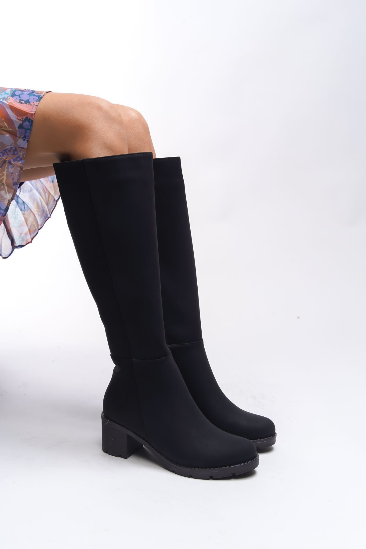 Riccon Cizme Hioverra Black Matte - Tocuri Dama 0012745 Femeie - 37