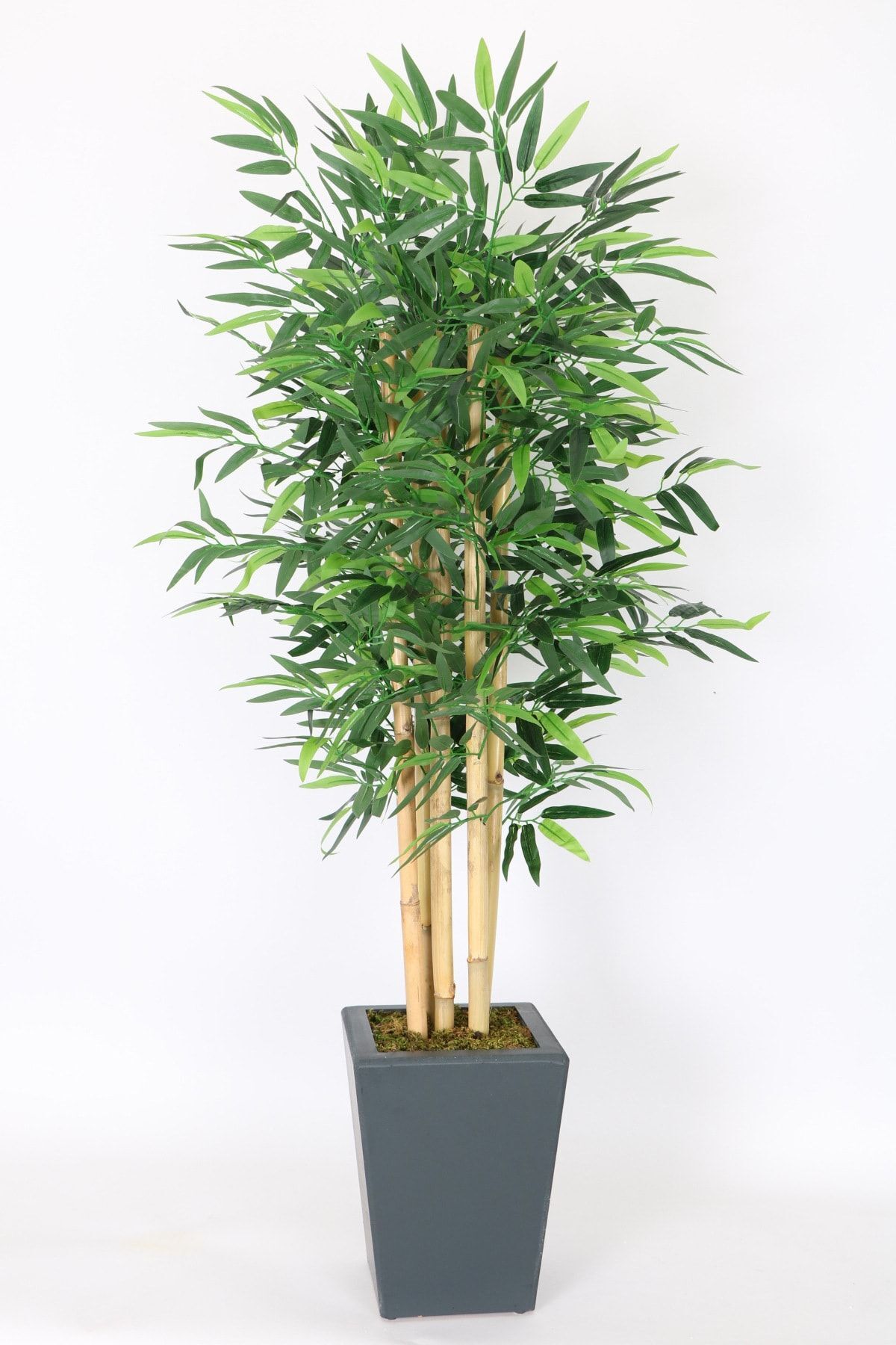 Artificial Bamboo Tree 135 Cm 5 Bodied Dense Leaf Luxury Wooden Potted