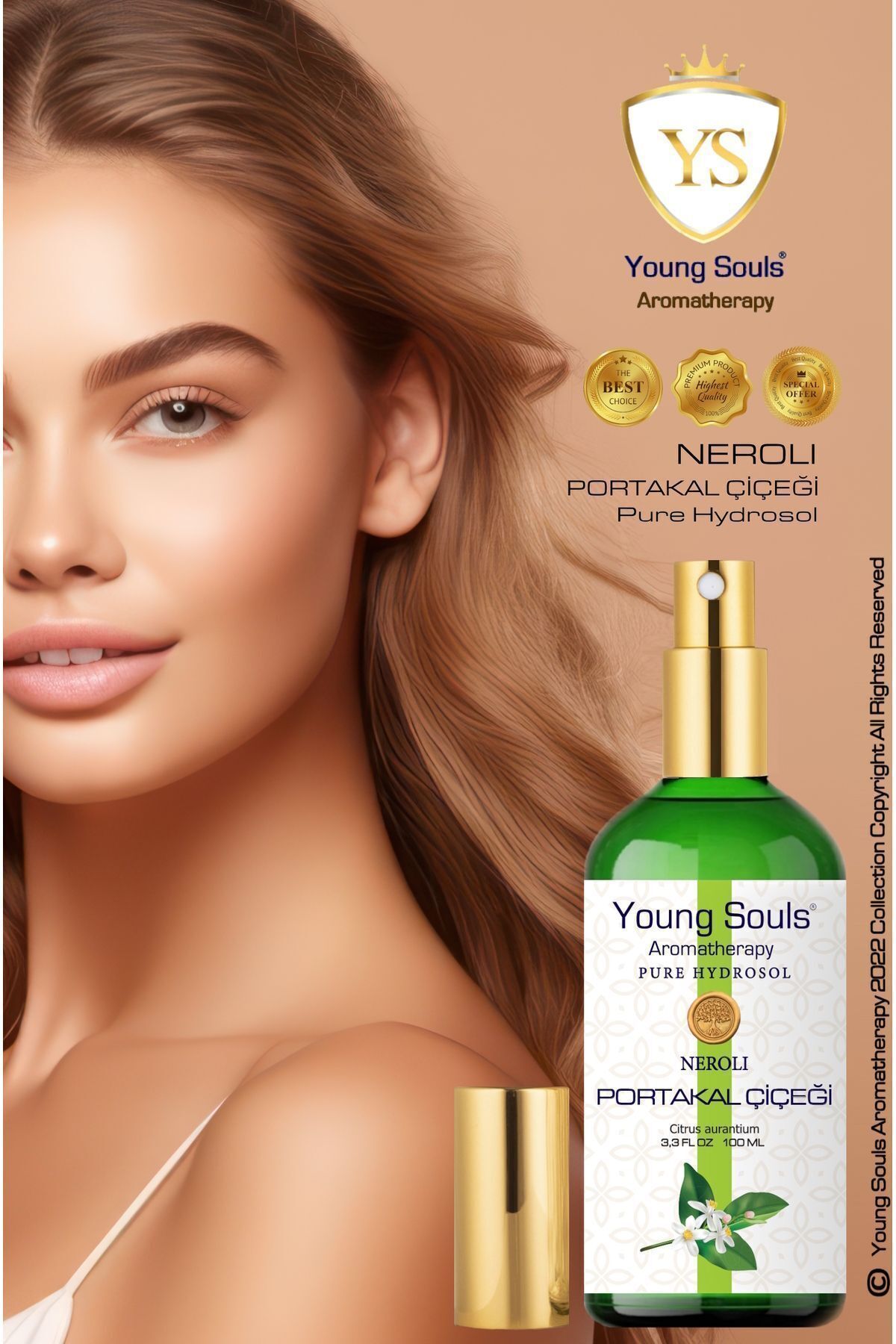 آروماتراپی Neroli Pure Hydrosol Tonic تونیک شکوفه پرتقال هیدروسل 100 میلی لیتر YOUNG SOULS